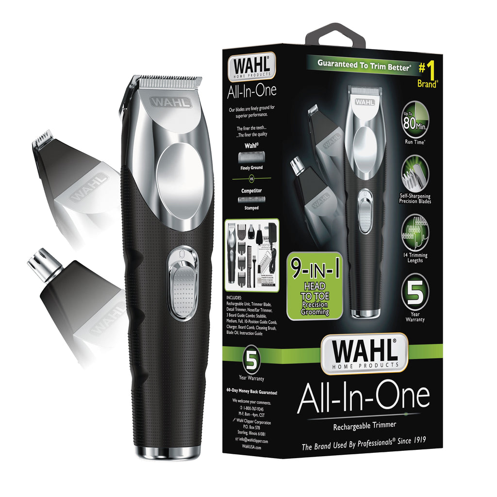 All-in-One Head-to-Toe Beard and Body Grooming Kit for Men, Lithium Trimmer, 3025773