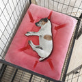 Washable Dog Bed Deluxe Plush Dog Crate Beds Fulffy Comfy Kennel Pad Anti-Slip Pet Sleeping Mat for Large, Jumbo, Medium, Small Dogs Breeds
