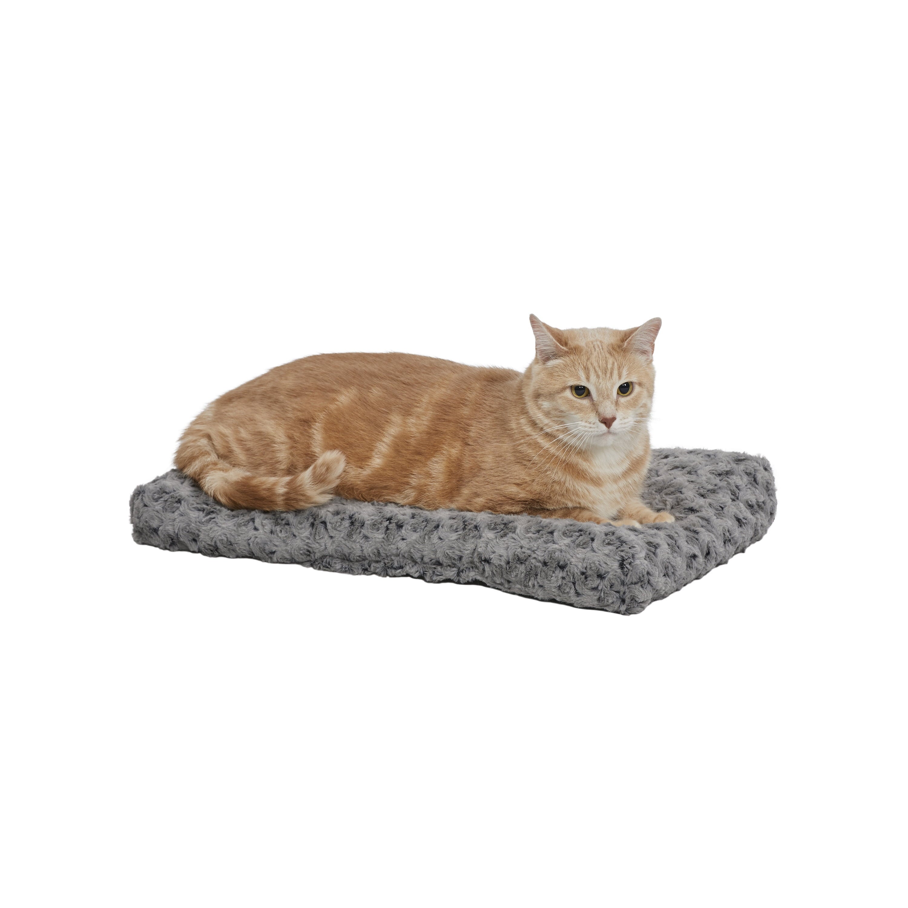 Homes for Pets Quiet Time Dog Bed &amp; Crate Mat, Deluxe Ombre Swirl, 22", Gray