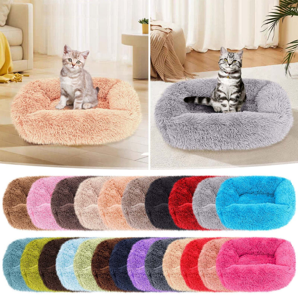 Christmas Clearance! Dog Bed Long Strip Shape Comfortable Plush Kennel Dogs Pet Litter Sleep PV Litter Sleeping Bed 45*35cm