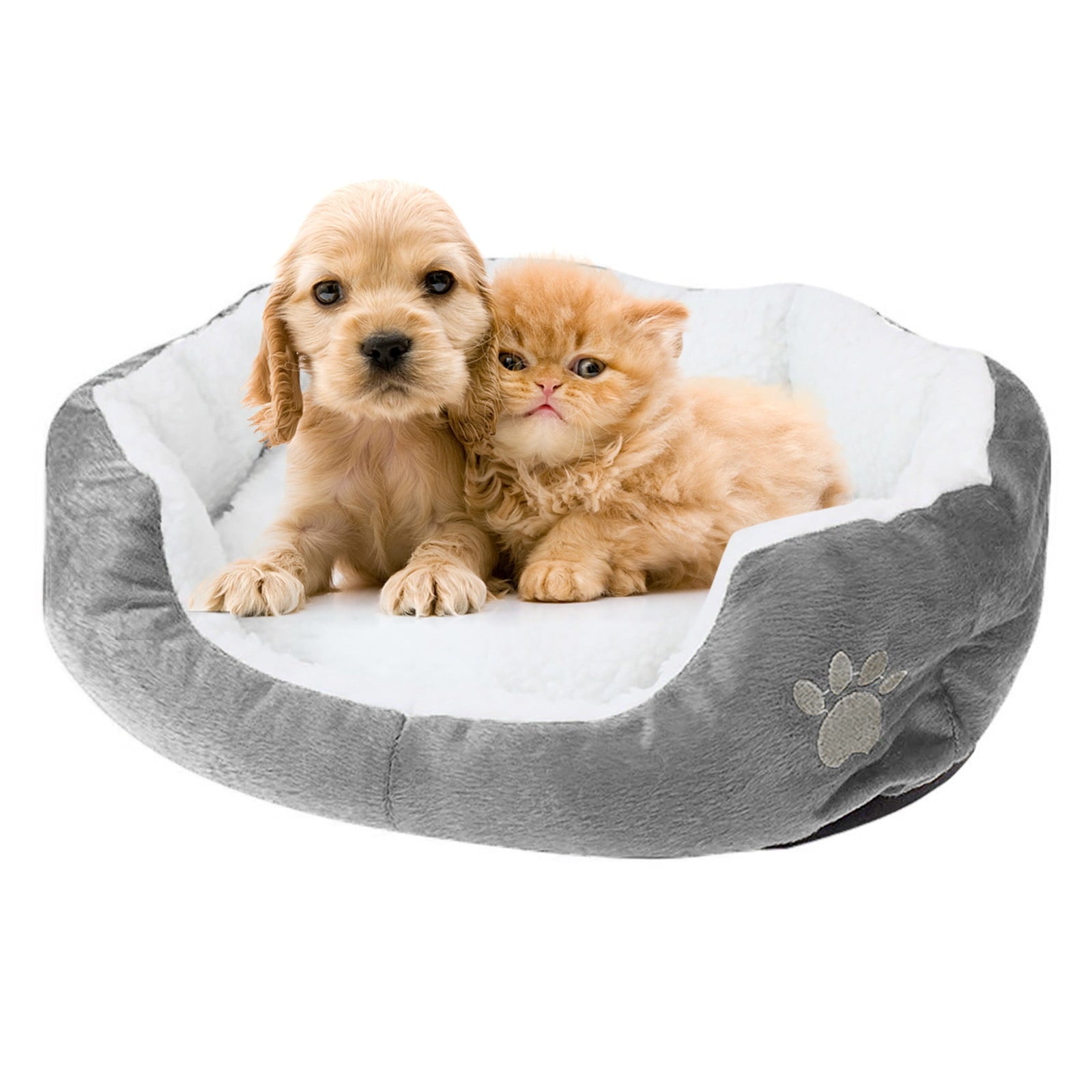 Pet Bed, Indoor Puppy Cushion Doghouse Fleece Pet Dog Cat Bed Indoor Pillow Cuddler for Small Dogs and Cats (19.68*15.75in)