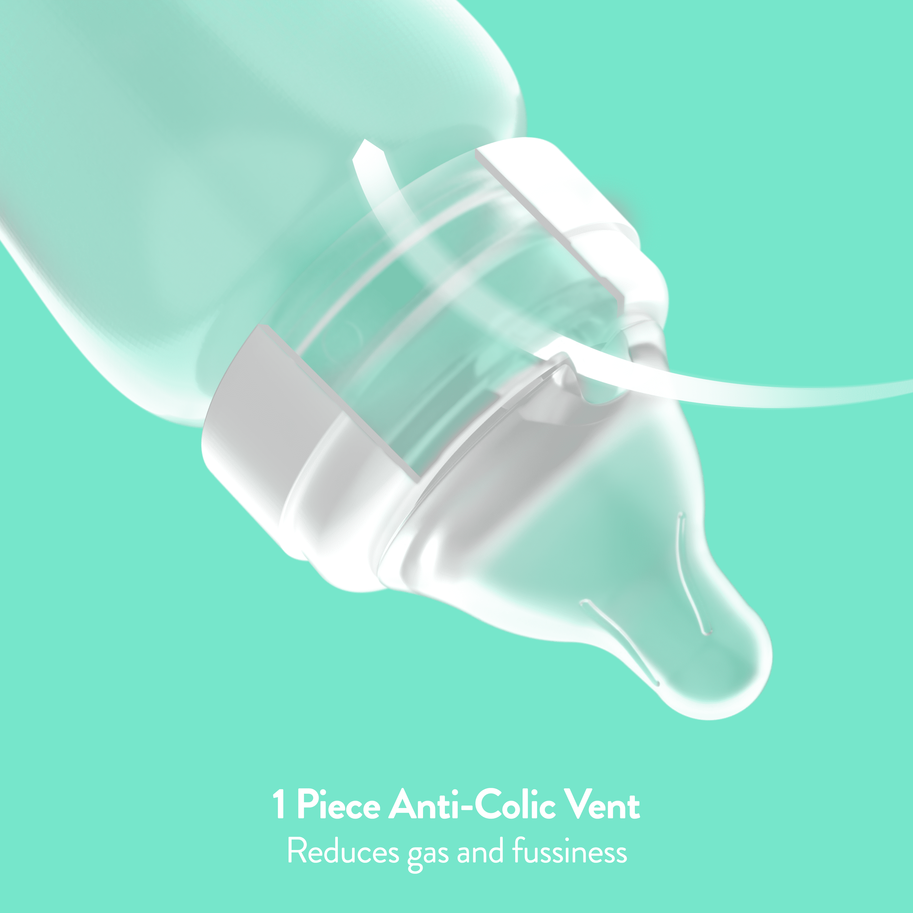 Balance + Standard Neck Plastic Baby Bottles , 9oz Clear, 6 Count