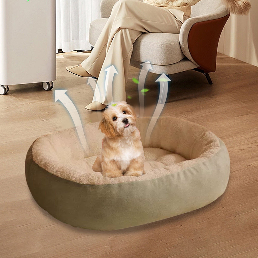 Oval Pet Bed Bed Fleece Warmth Pet Pad for Cat &amp; Small Dog