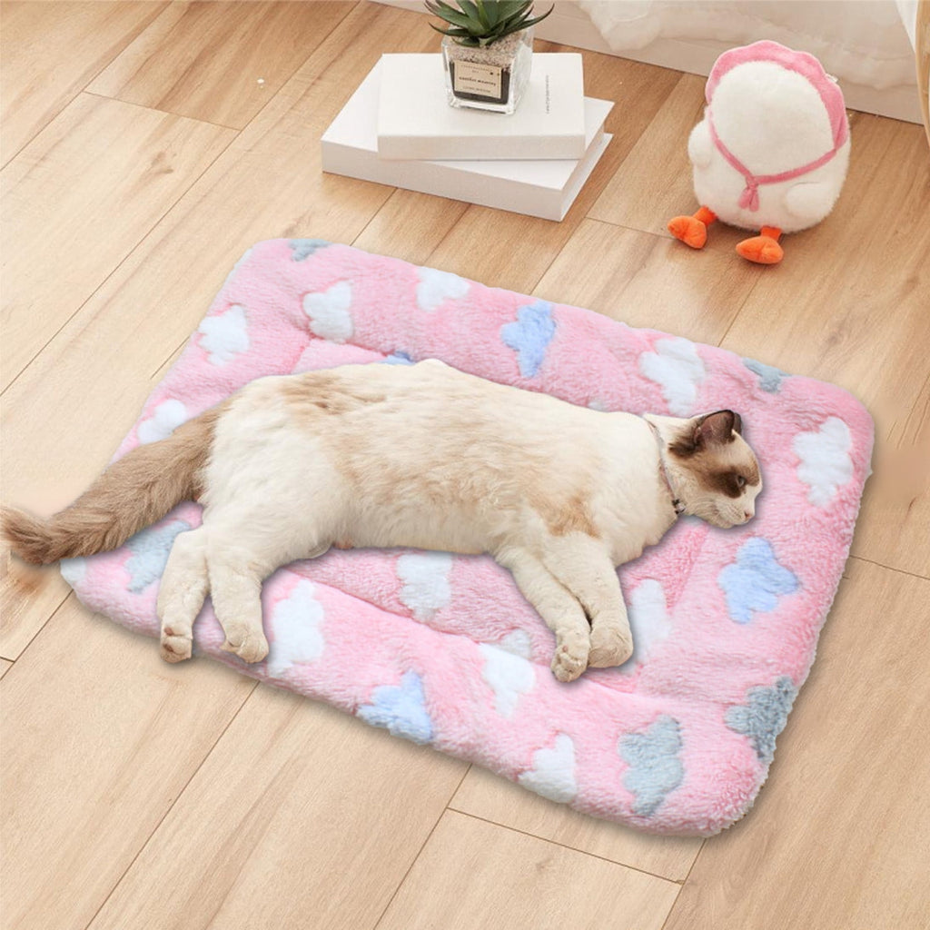Cats Bed Cats Cushion Winter Thick Mattress Pet Sleeping Pad Indoor Cats Bed Comfy Pet Bed Suitable for Small Cats and Dogs 16.2x9.8in