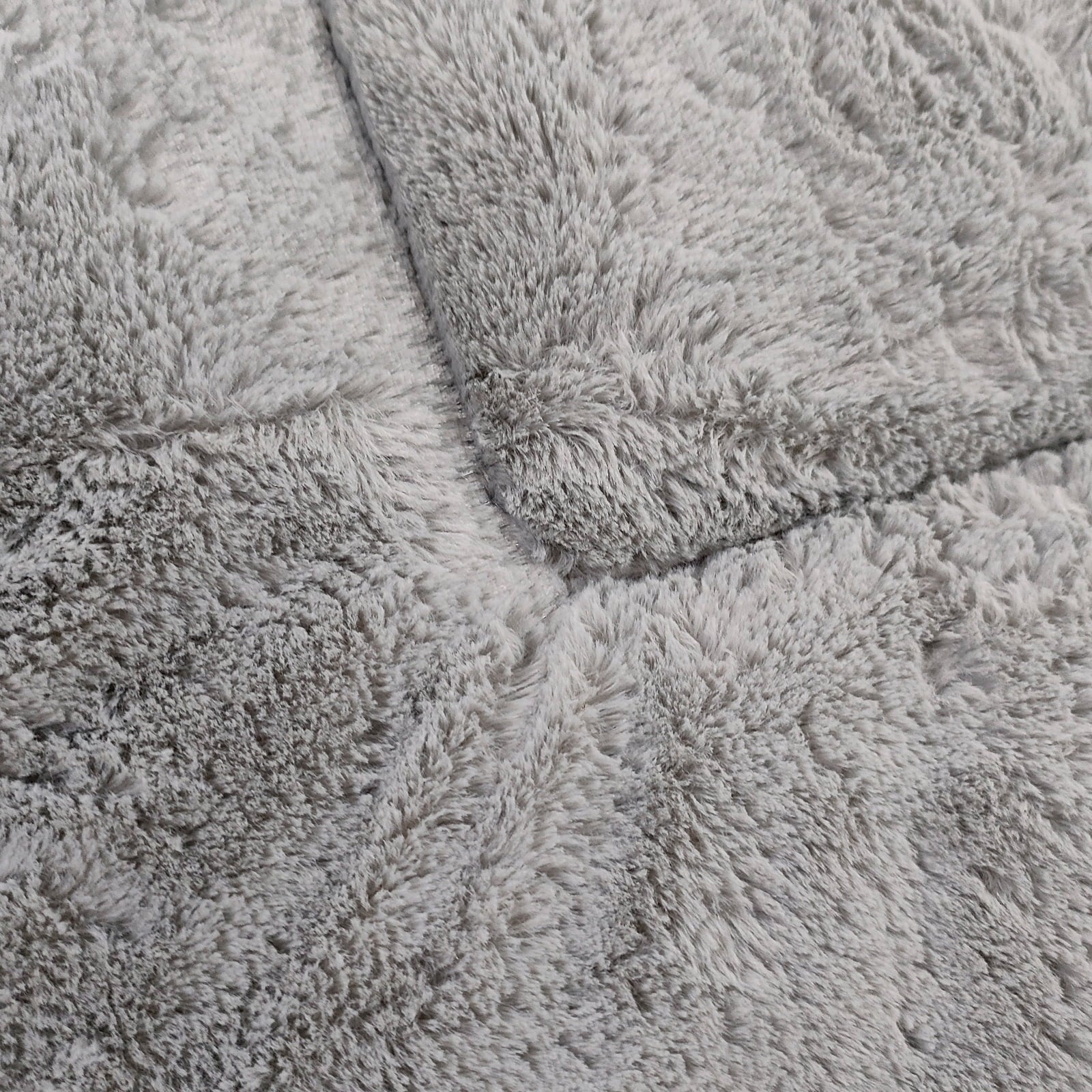Plush Washable Dog Bed Ultra Dog Crate Mat Kennel Pad Anti-Slip Pet Sleeping Bed for Small Medium Large Dogs,Gray 36" x 23"