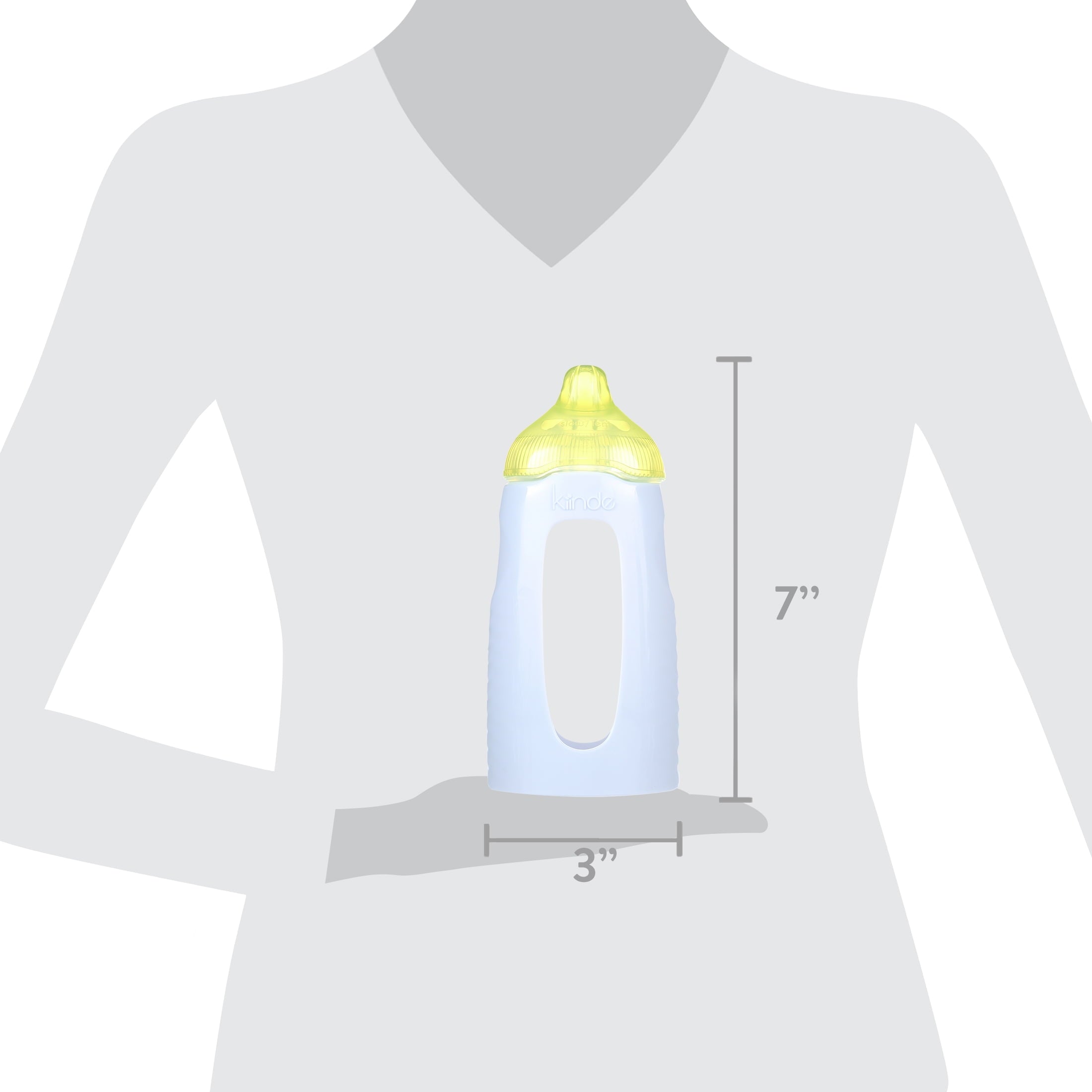 Twist Squeeze Natural Baby Breast Milk Feeding Bottle with Nipples and Case (2 Pack)