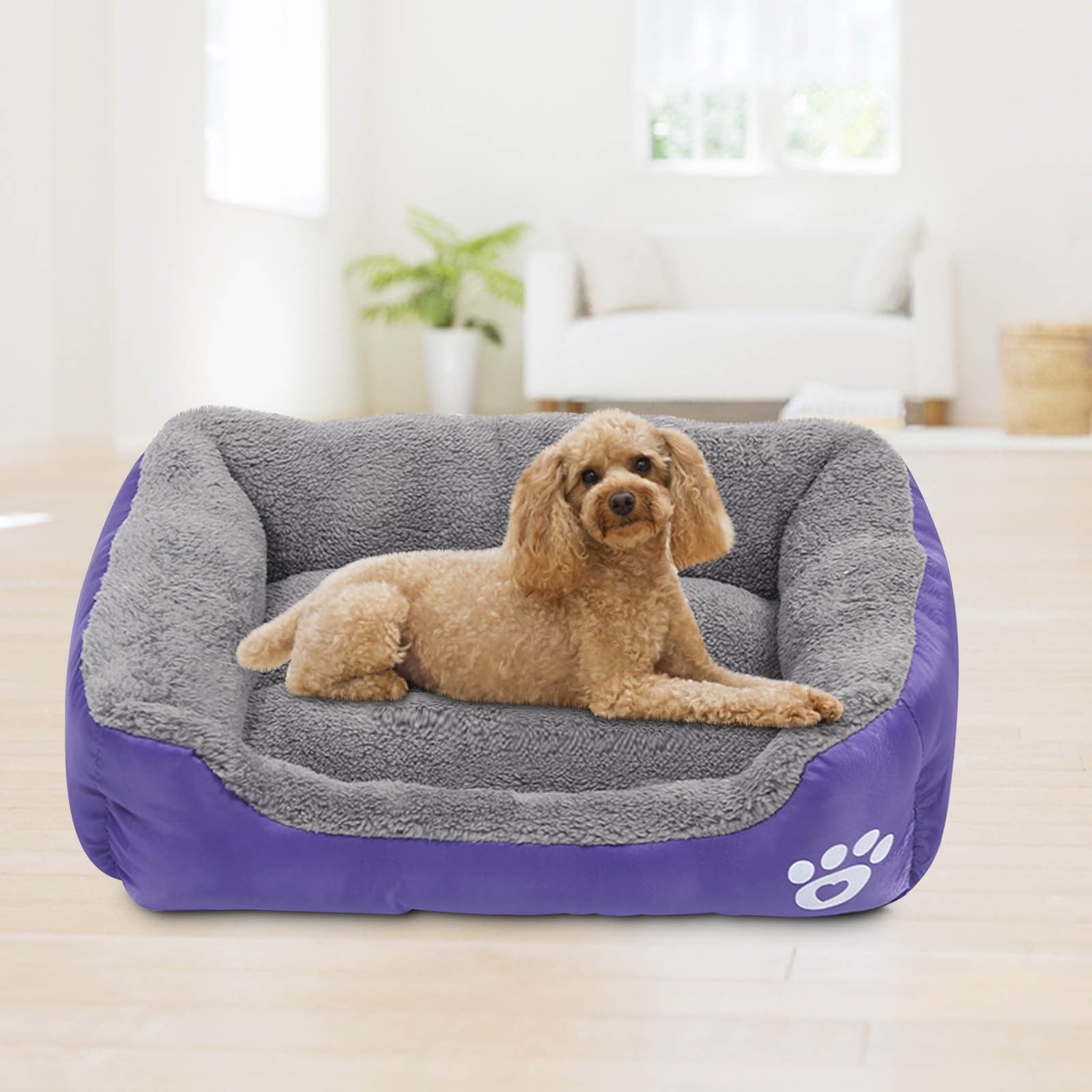 Dog Beds Large Sized Dog, Pet Winter Pet Bed Pet Supplies and Dog Sleeping Bed Gray S