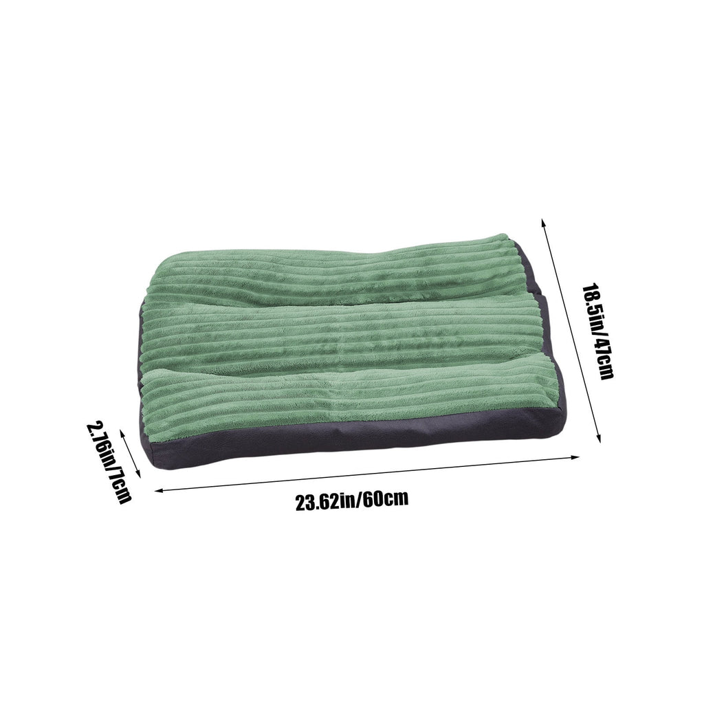 Dog Bed Washable with Removable Cover , Flannel Dog Crate Beds for Large Medium Small Dogs Cats, Pet Beds Kennel Pad 23.6 inch x 18.5 inch