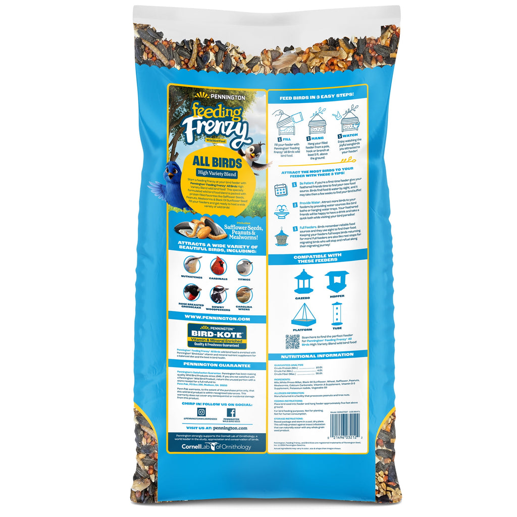 Feeding Frenzy Wild Bird Seeds, Wild Bird Food Mix, 5 lb.