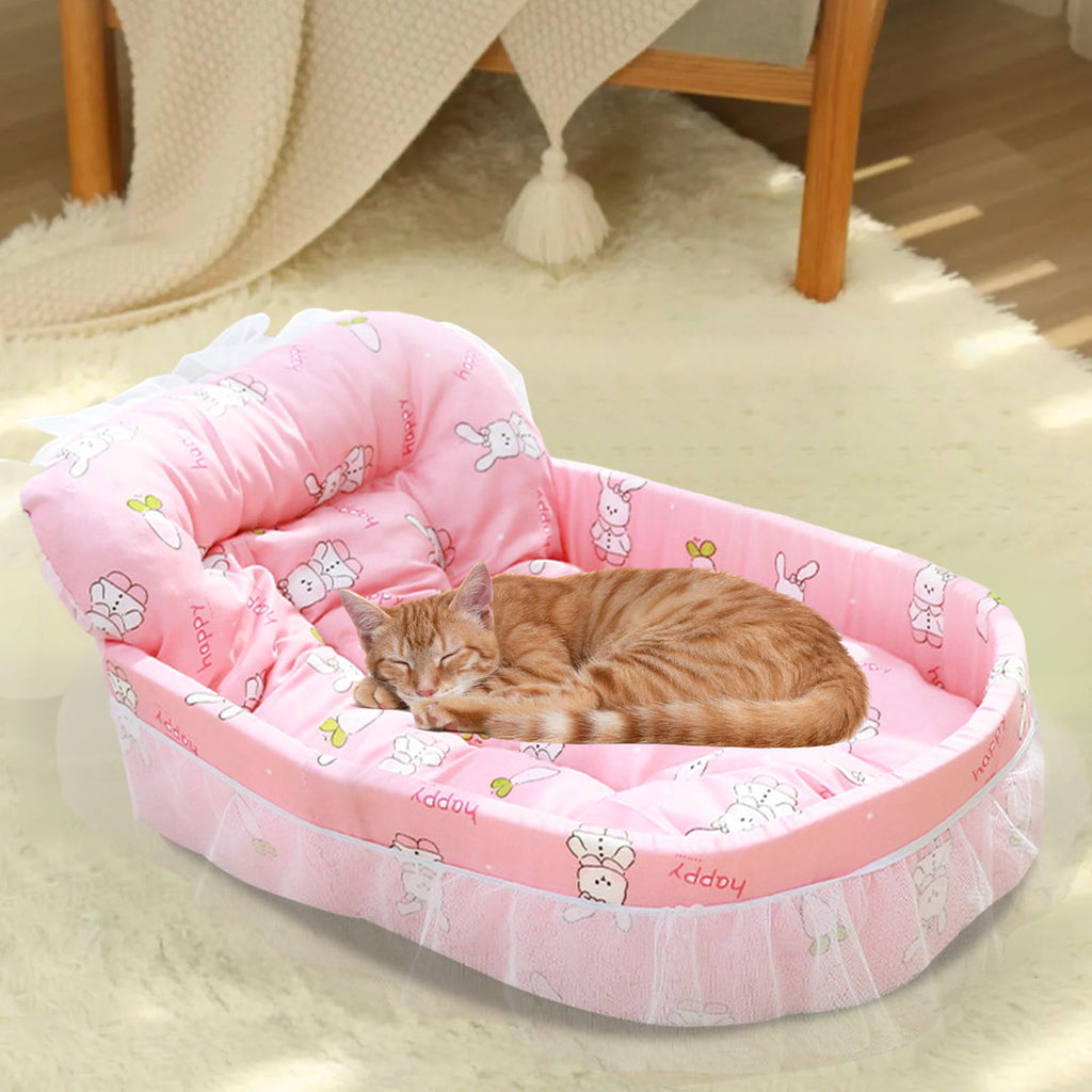 Clearance Dog Bed Medium Size Dogs, Cat Beds for Indoor Cats, Pet Bed for Puppy and Kitty, Washable, Extra , Anti-Slip Bottom