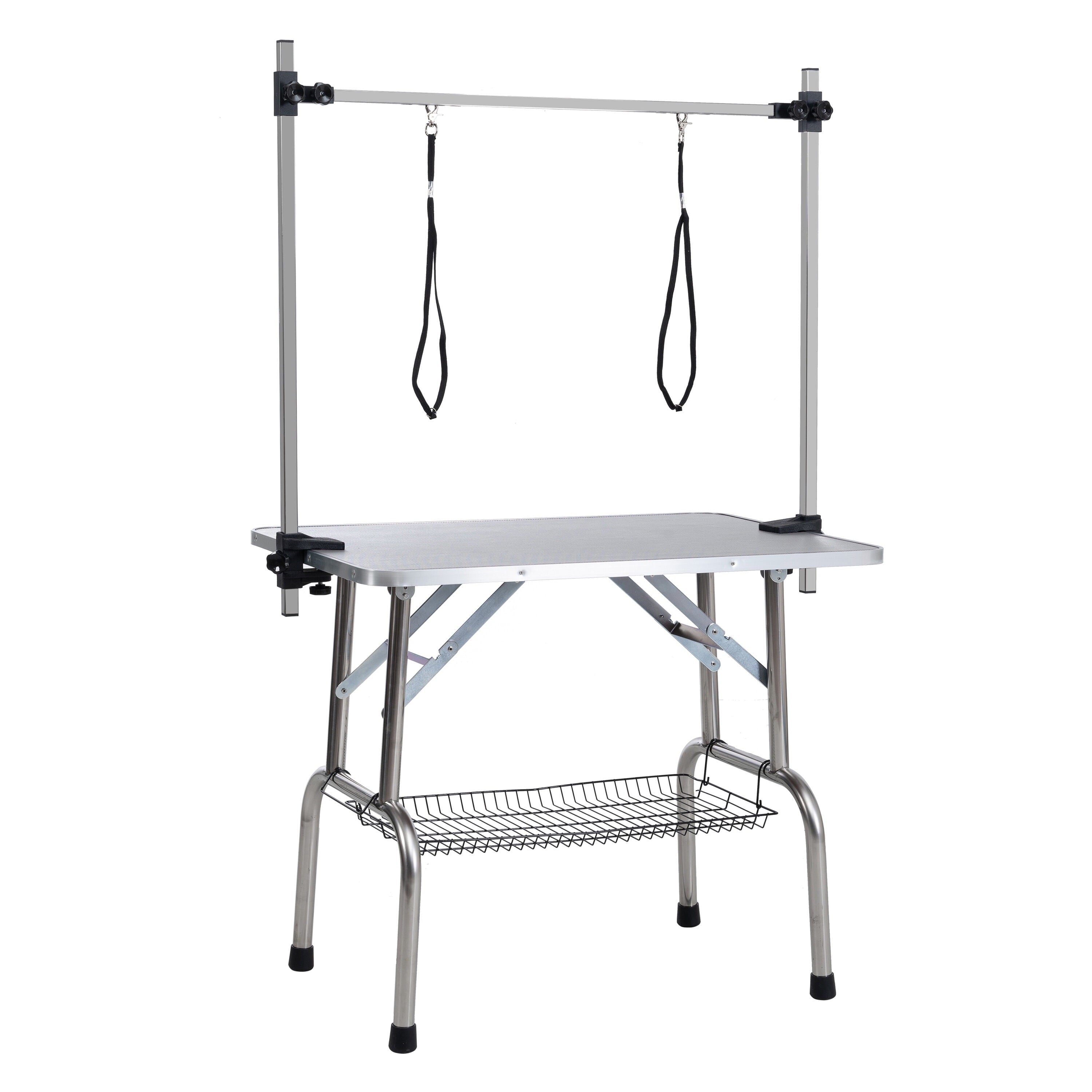 Pet Grooming 36" Dog Pet Grooming Table Adjustable Heavy Duty w/Arm &amp; Noose &amp; Mesh Tray,Dog Grooming