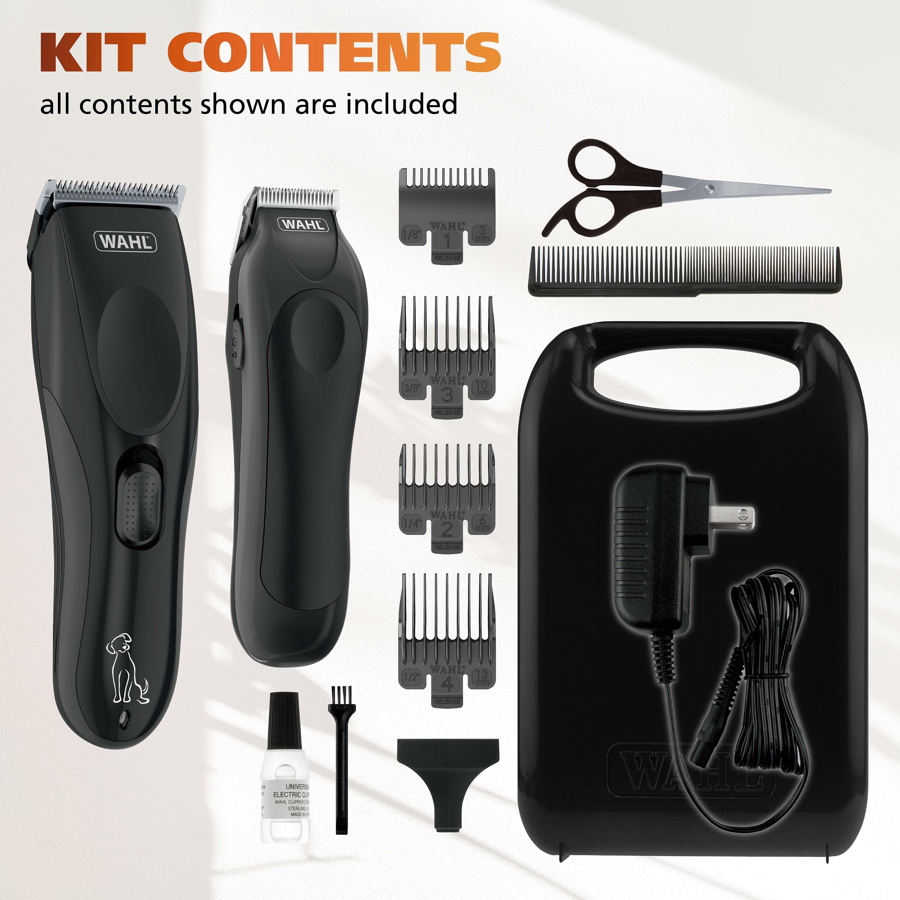 Pet-Pro Combo Cordless Clipper And Trimmer, 60 Minute Run Time, Black, Model 3028689