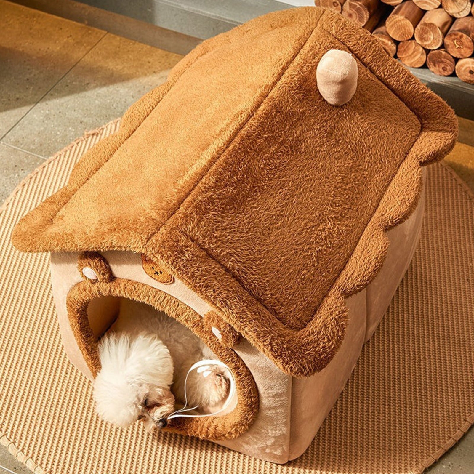 Clearance Dog Bed Medium Size Dogs, Cat Beds for Indoor Cats, Pet Bed for Puppy and Kitty, Washable, Extra , Anti-Slip Bottom
