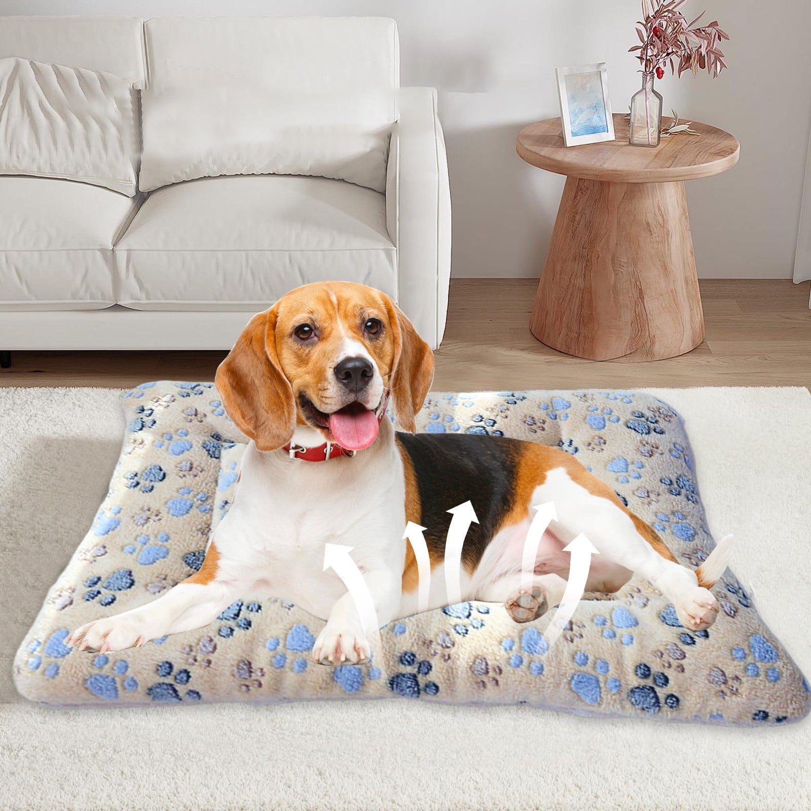 Thick Plush Pet Bed For Dogs Cats Super Sleeping Mat Non Slip Pad Pet Furniture
