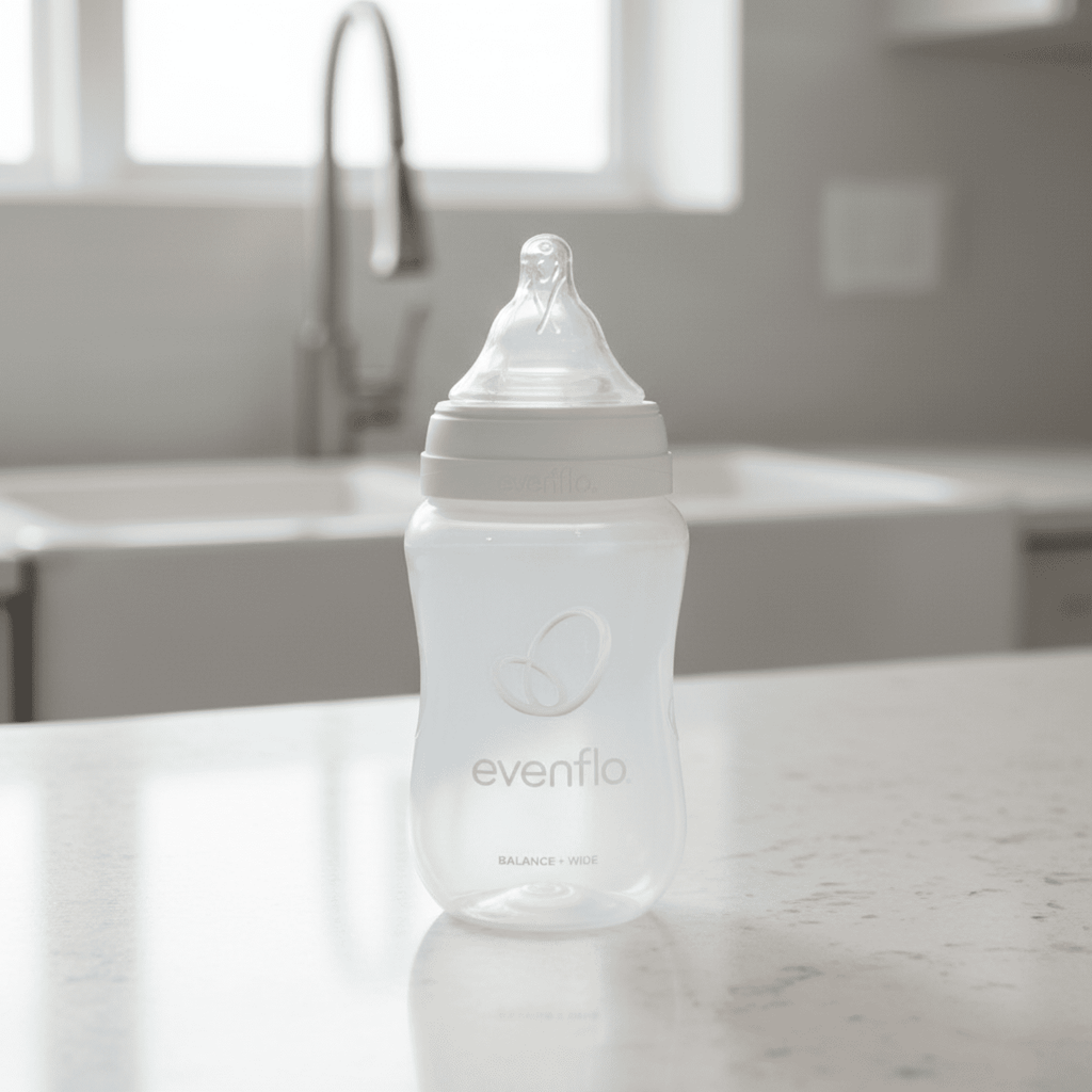 Balance Wide Baby Bottles, Platinum White Color 9oz 2 Count