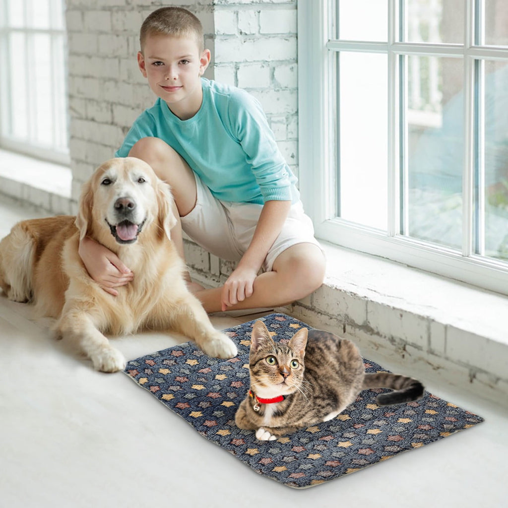 Cats Bed Cats Cushion Winter Thick Mattress Pet Sleeping Pad Indoor Cats Bed Comfy Pet Bed Suitable for Small Cats and Dogs 16.2x9.8in