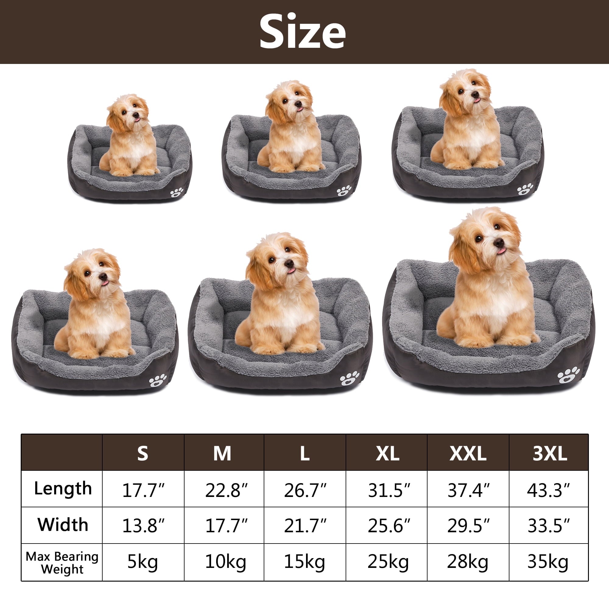 Pet Dog Bed Cat Puppy Cushion Kennel Mat Dog Sofa Beds for Small Dogs
