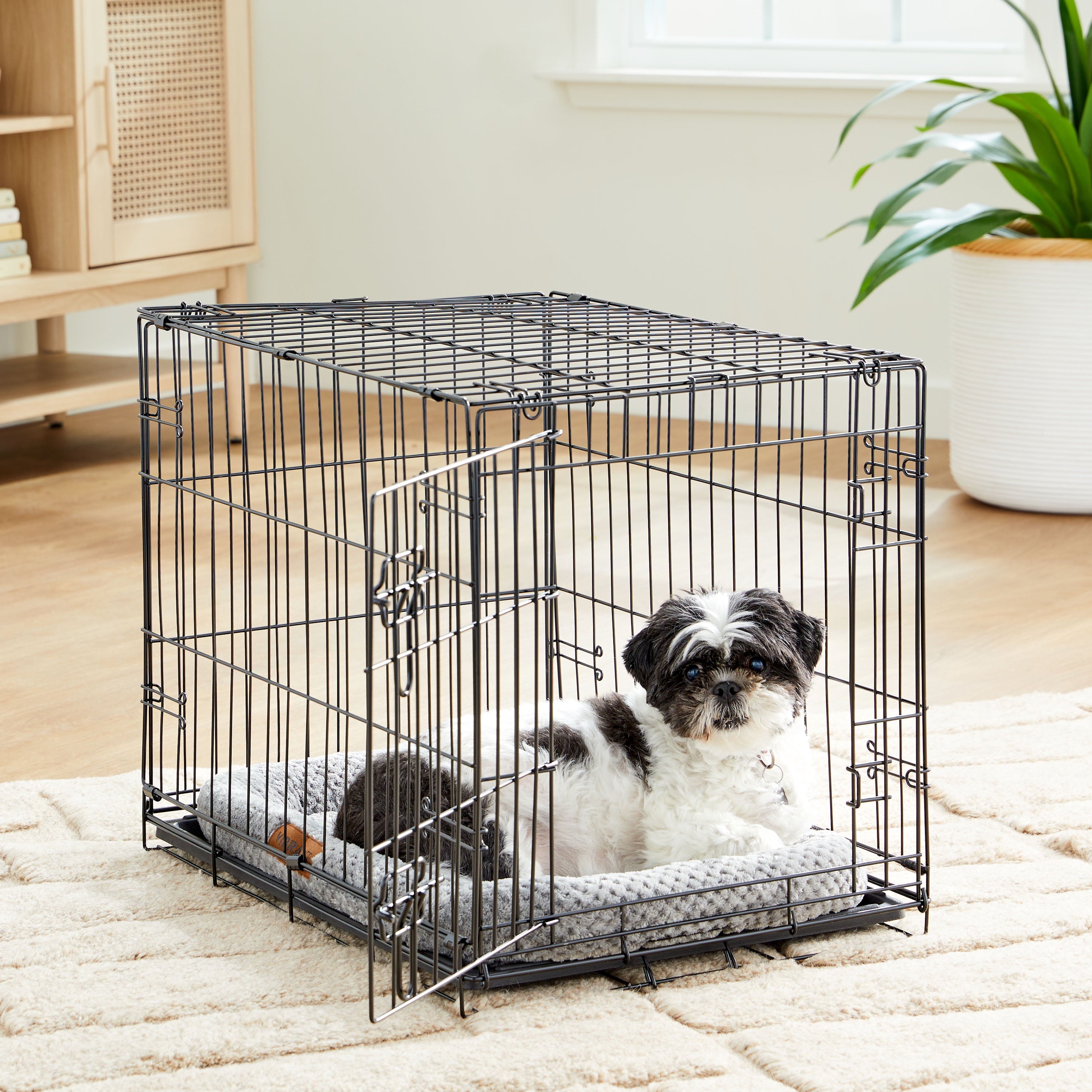 Luxe Crate Mat Pet Bed, Gray, 24 Inches