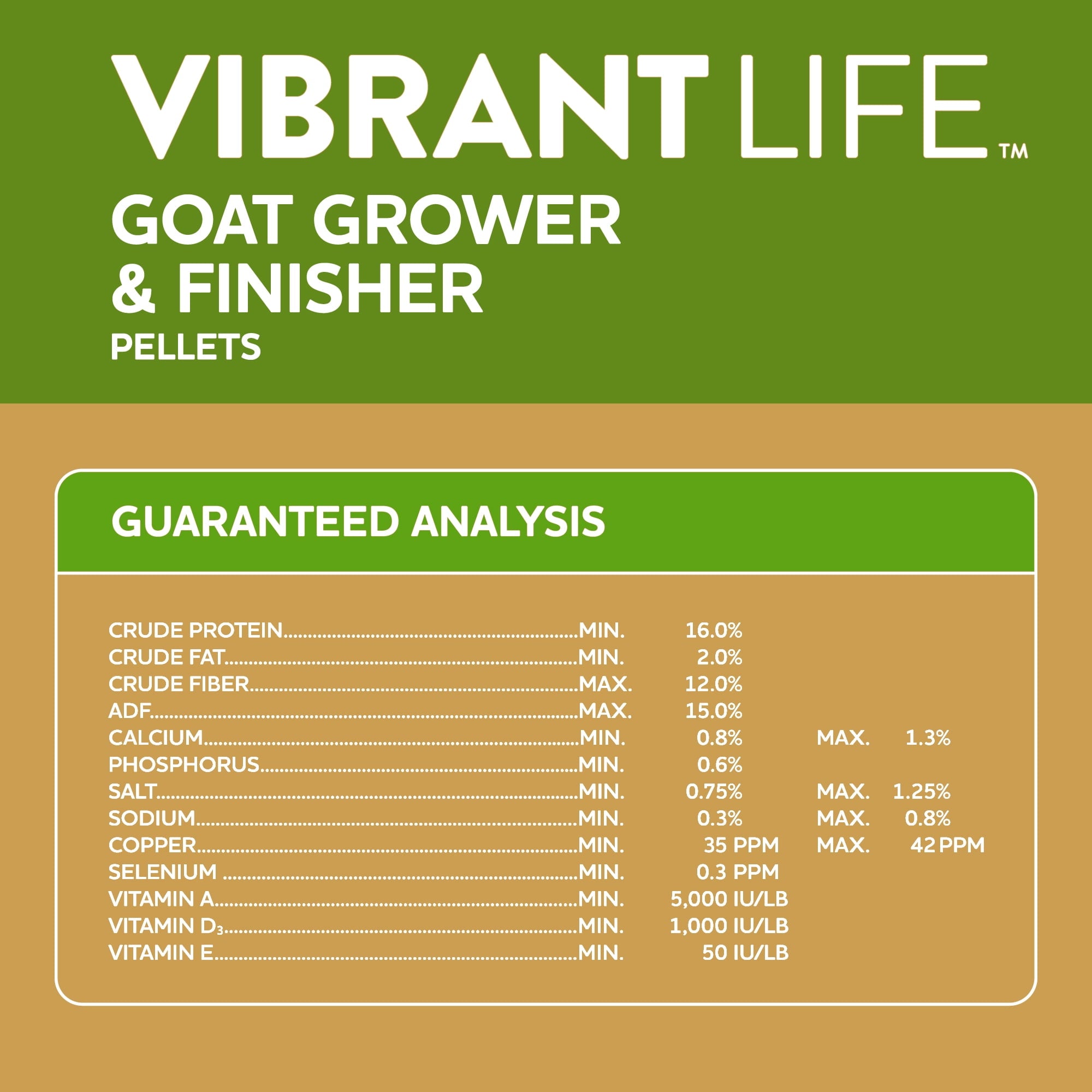 Goat Grower &amp; Finisher Pellets, 40 lb Bag