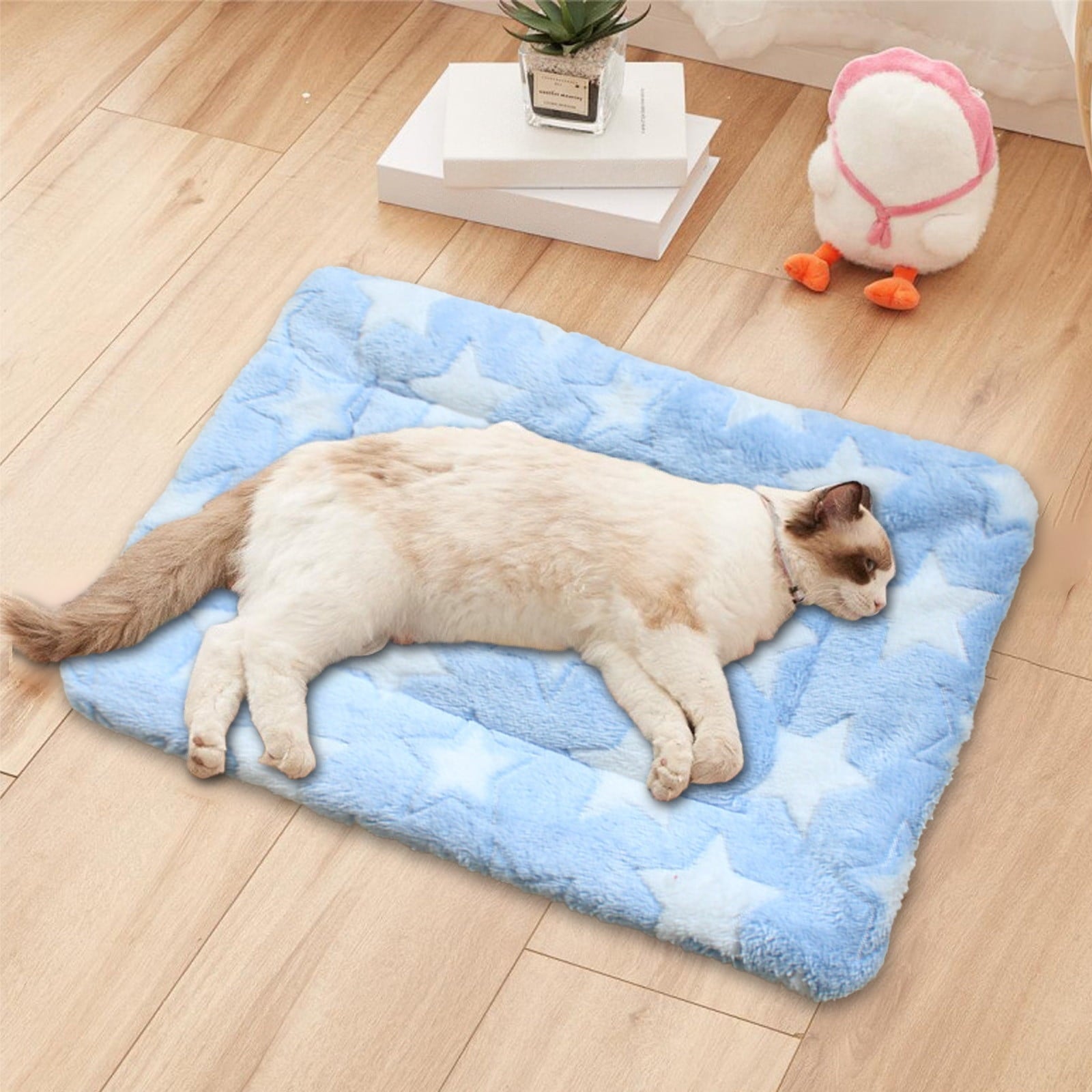 Cats Bed Cats Cushion Winter Thick Mattress Pet Sleeping Pad Indoor Cats Bed Comfy Pet Bed Suitable for Small Cats and Dogs 16.2x9.8in