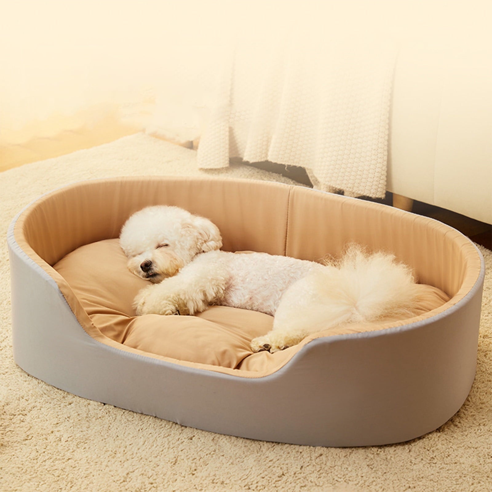 Clearance Dog Bed Medium Size Dogs, Cat Beds for Indoor Cats, Pet Bed for Puppy and Kitty, Washable, Extra , Anti-Slip Bottom