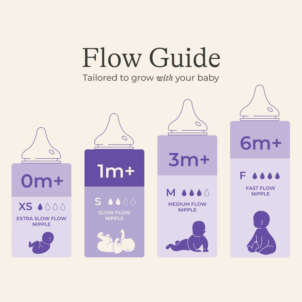 Baby Bottle for Breastfeeding Baby, Baby Formula Feeding, 5oz, 3pk, Slow Flow Nipples, Size S
