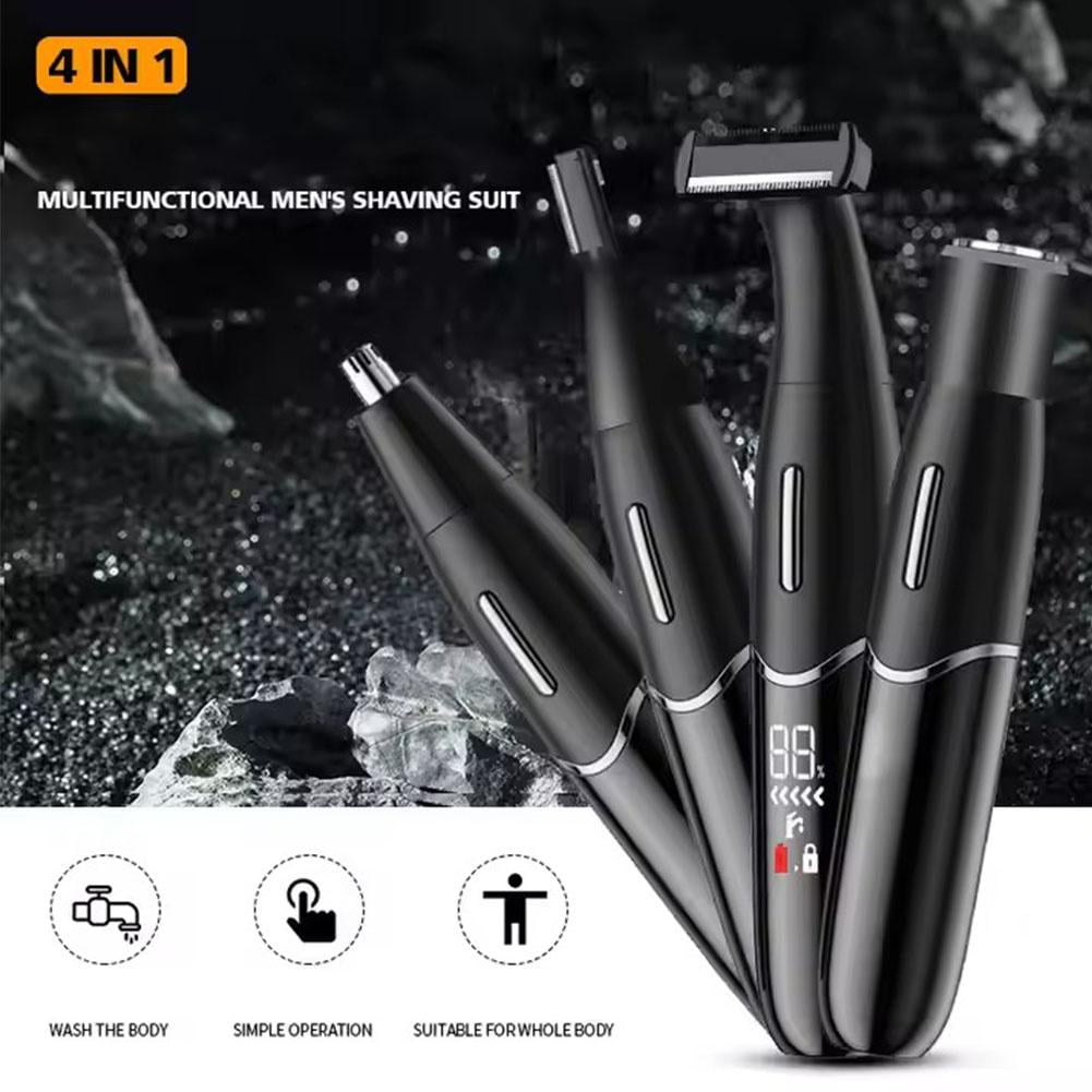 Micro Groomsman Men's Lithium Battery Powered Pen Trimmer, Black/Blue 5640-4701