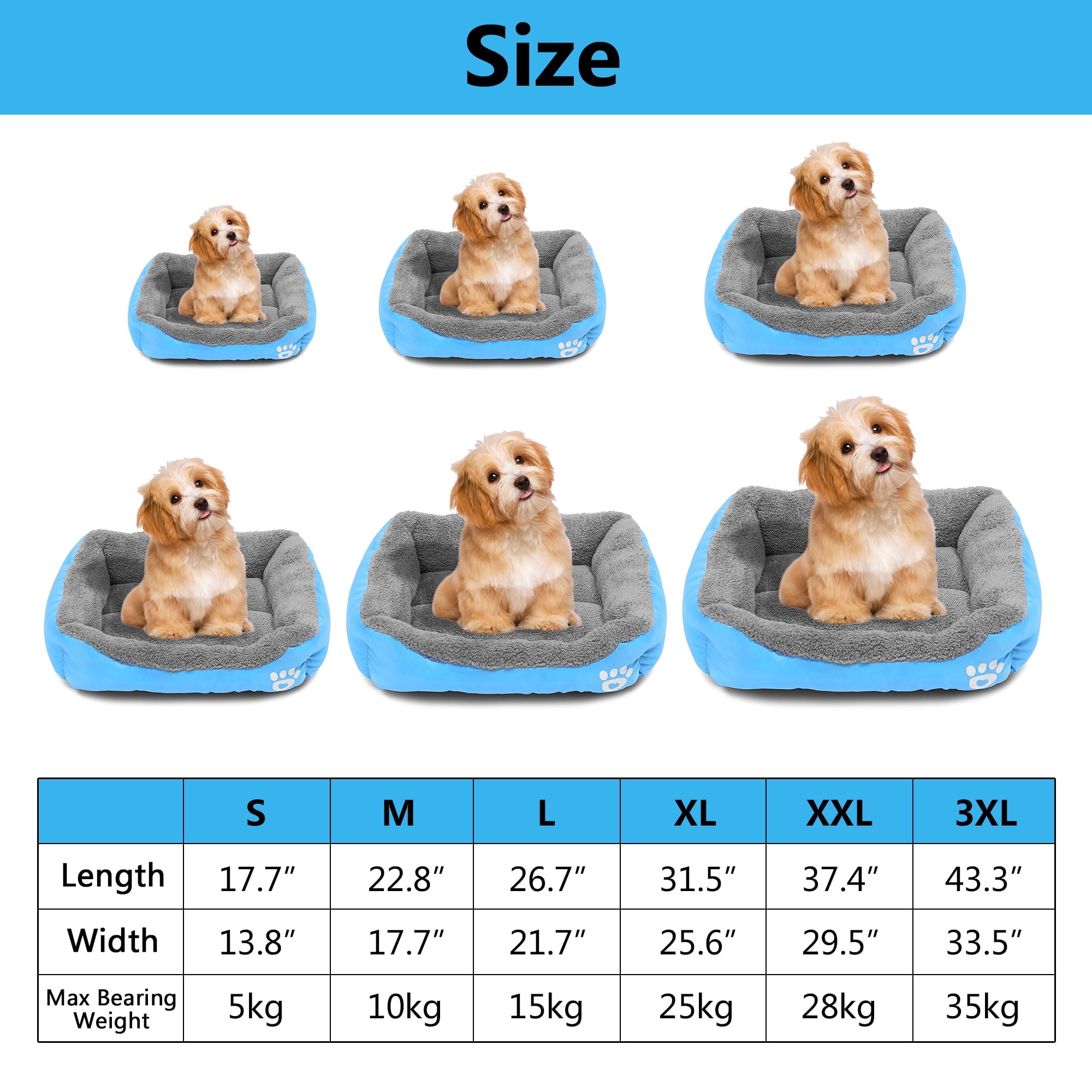 Pet Dog Bed Cat Puppy Cushion Kennel Mat Dog Sofa Beds for Small Dogs