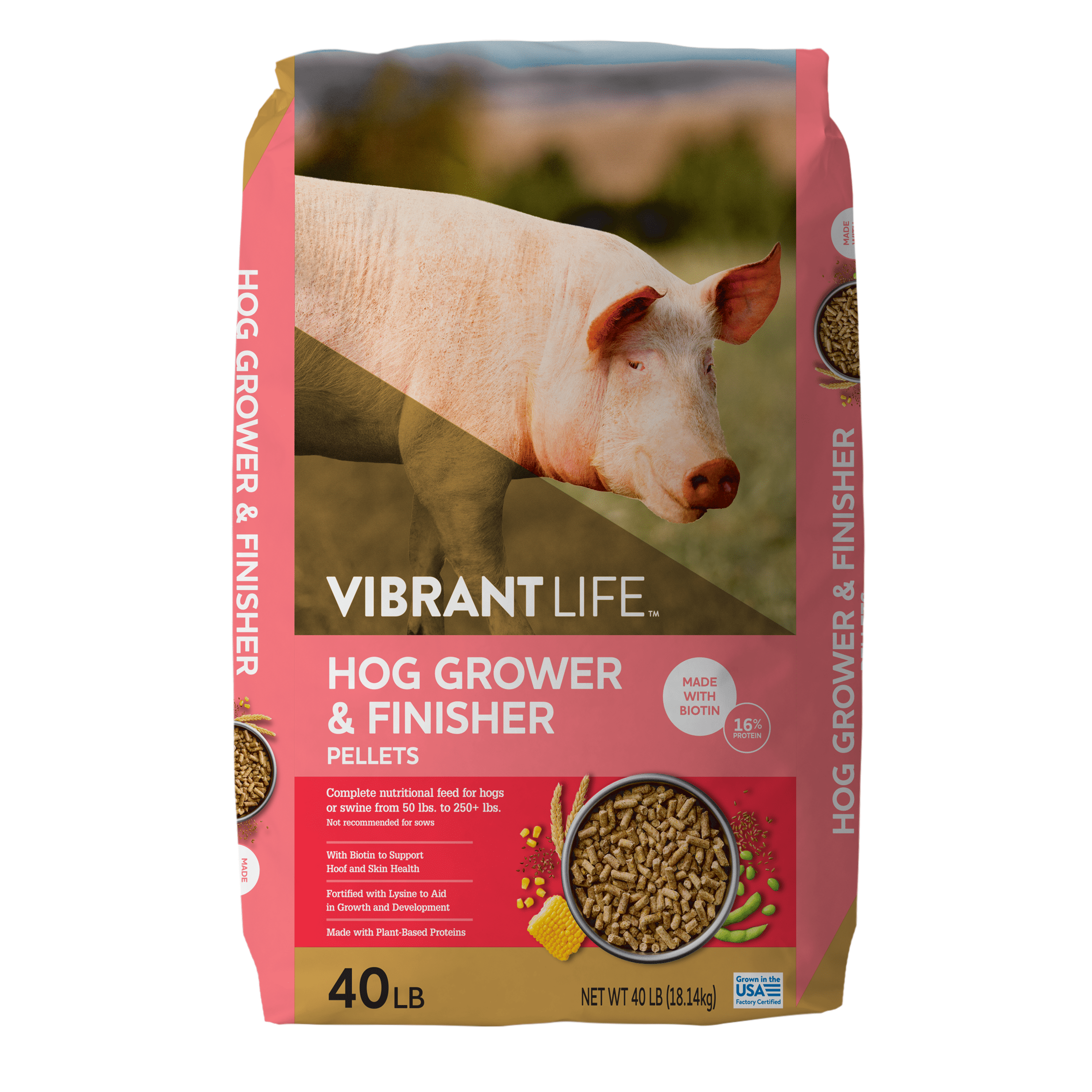 Hog Grower &amp; Finisher Pellet Feed, 40 lb Bag