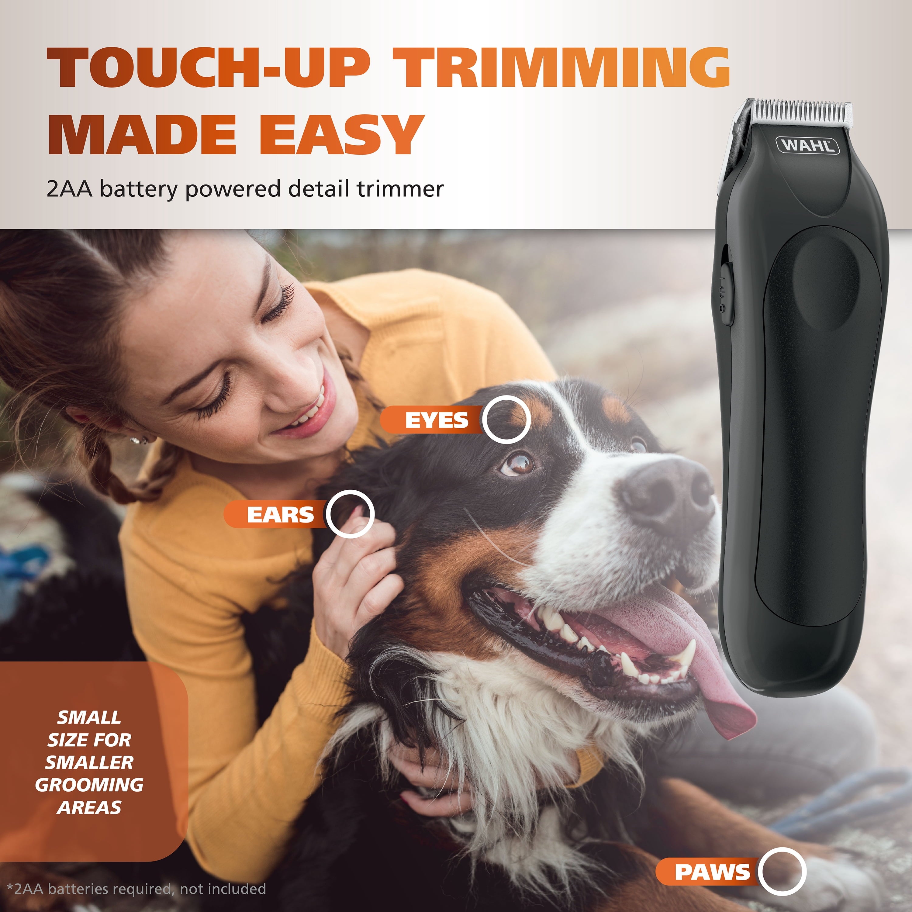 Pet-Pro Combo Cordless Clipper And Trimmer, 60 Minute Run Time, Black, Model 3028689