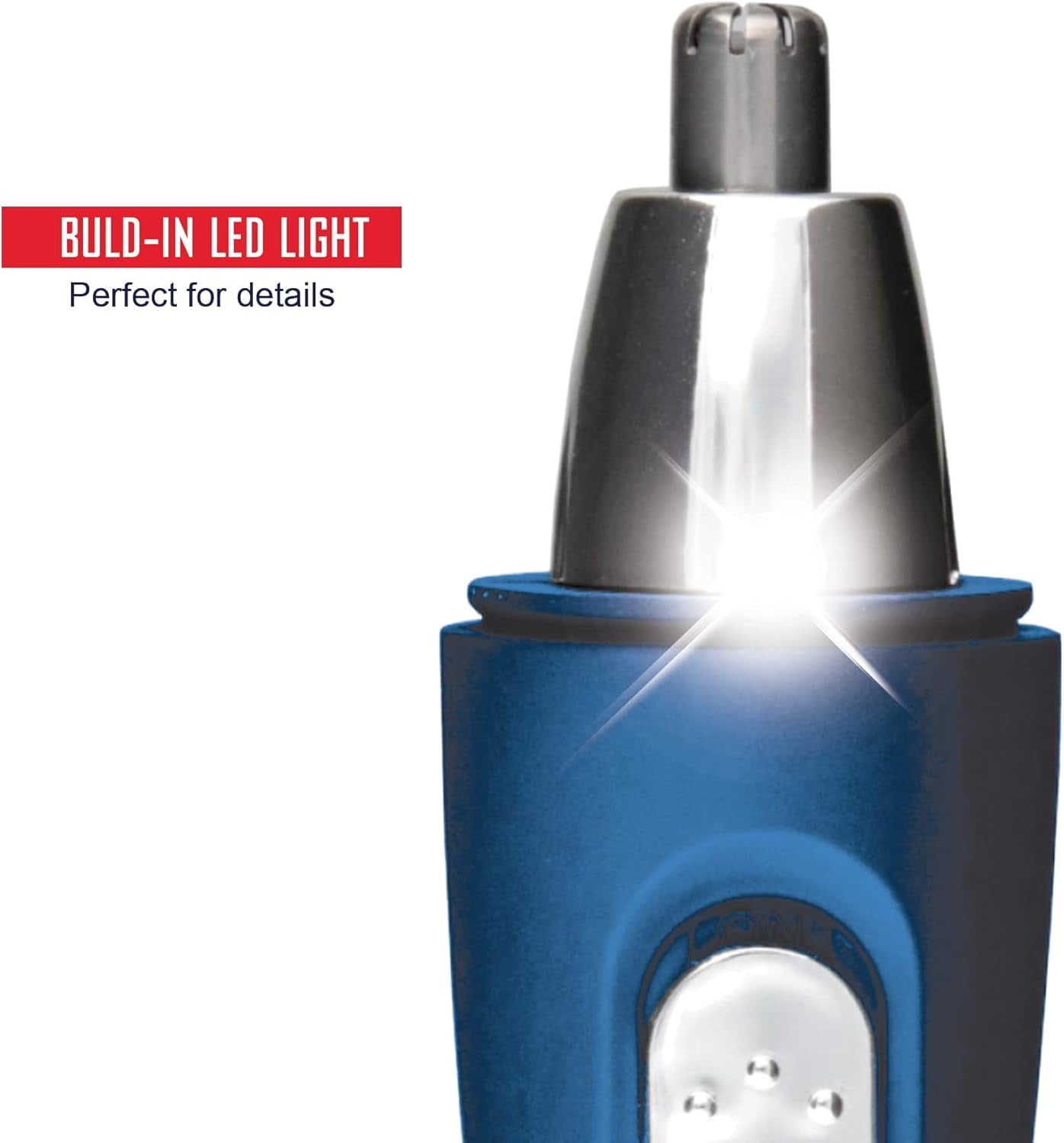 Nose Hair Trimmer for Men and Women, Electric Ear &amp; Nose Hair Trimmer with Built-In LED Light, Wet &amp; Dry Grooming, Grip