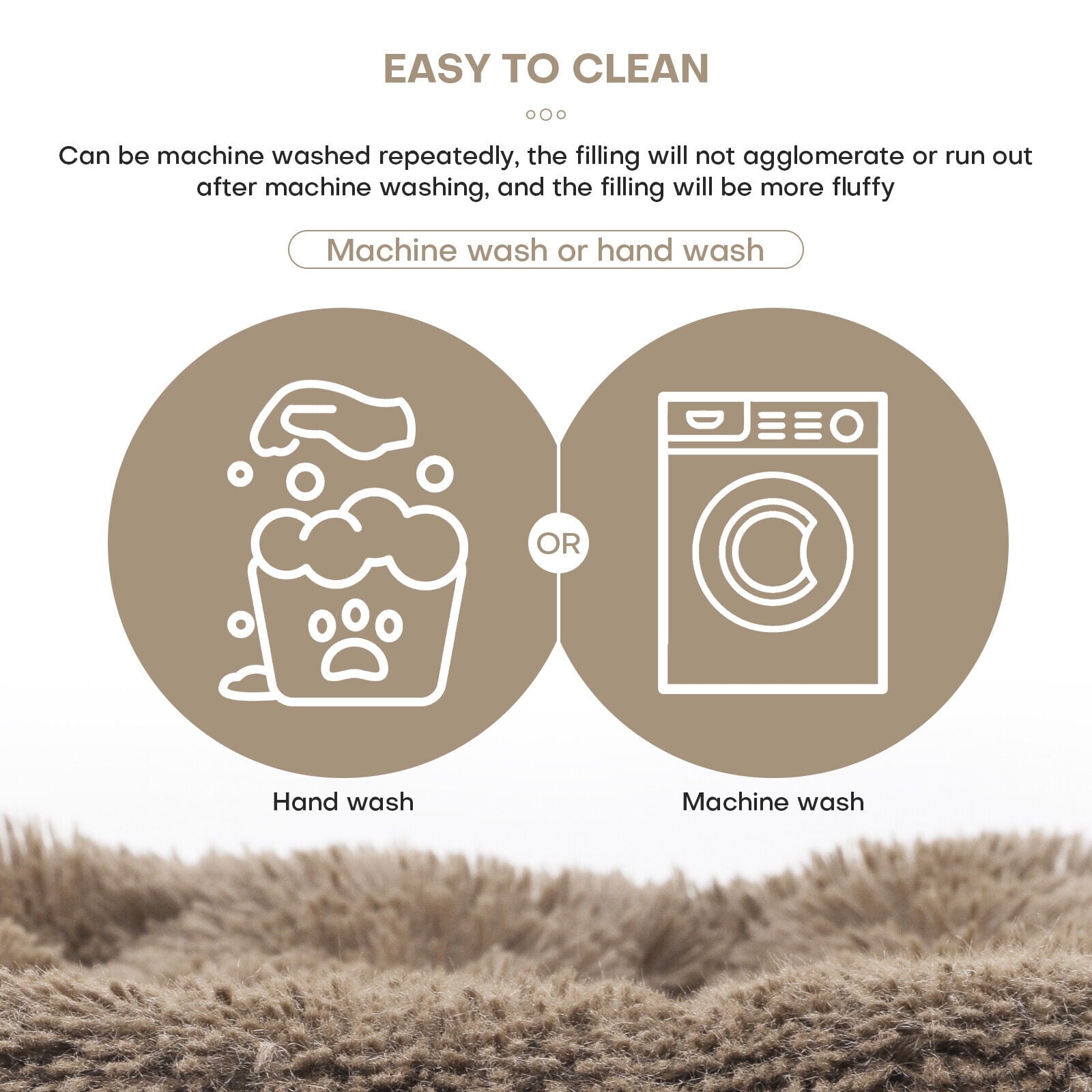 Plush Pet Bed for Dogs &amp; Cats Dog Crate Mat Mattress Pillow Bolster