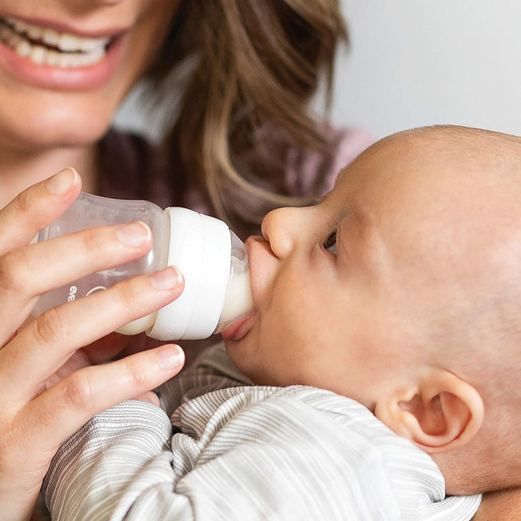 Balance Wide Baby Bottles, Platinum White Color 9oz 2 Count