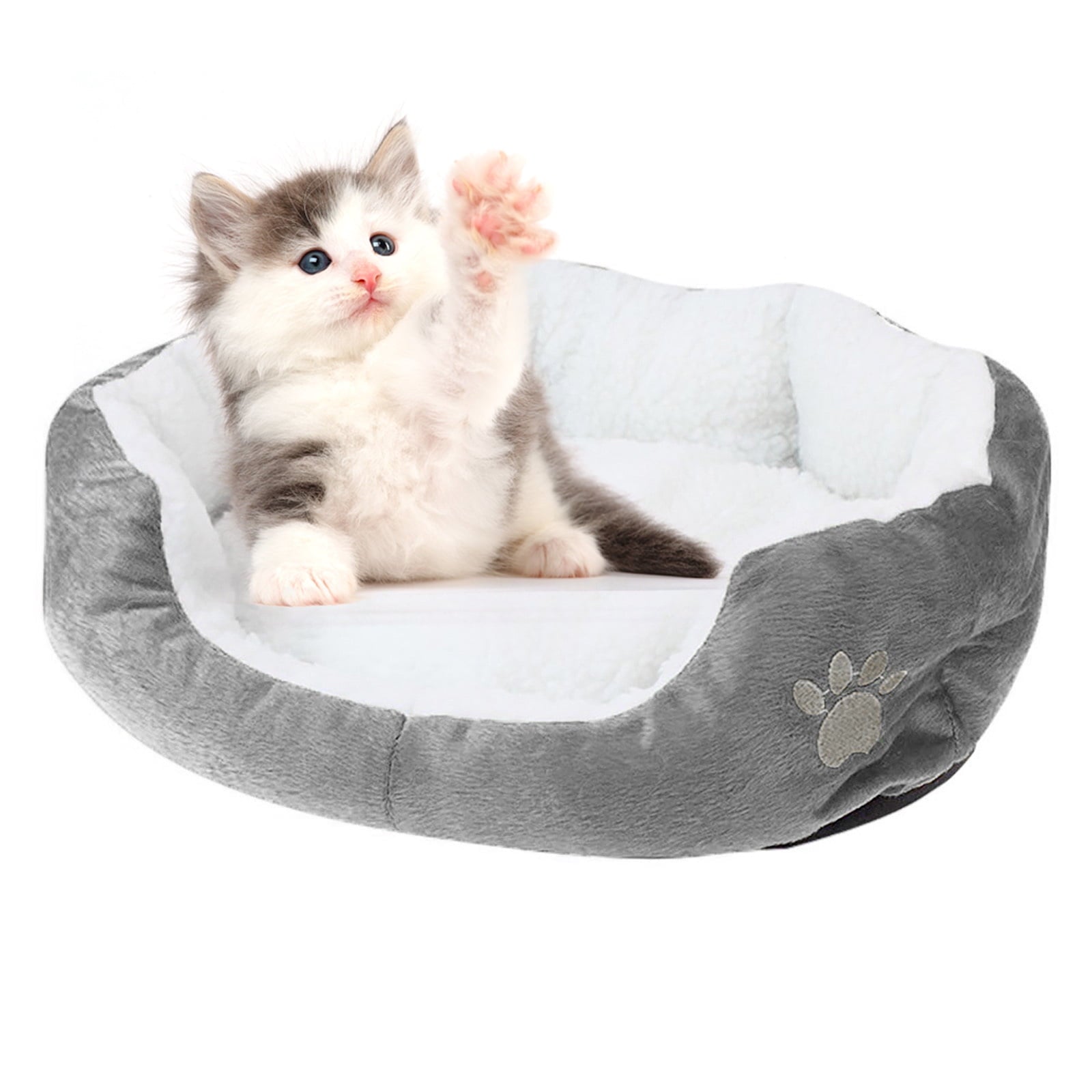 Pet Bed, Indoor Puppy Cushion Doghouse Fleece Pet Dog Cat Bed Indoor Pillow Cuddler for Small Dogs and Cats (19.68*15.75in)