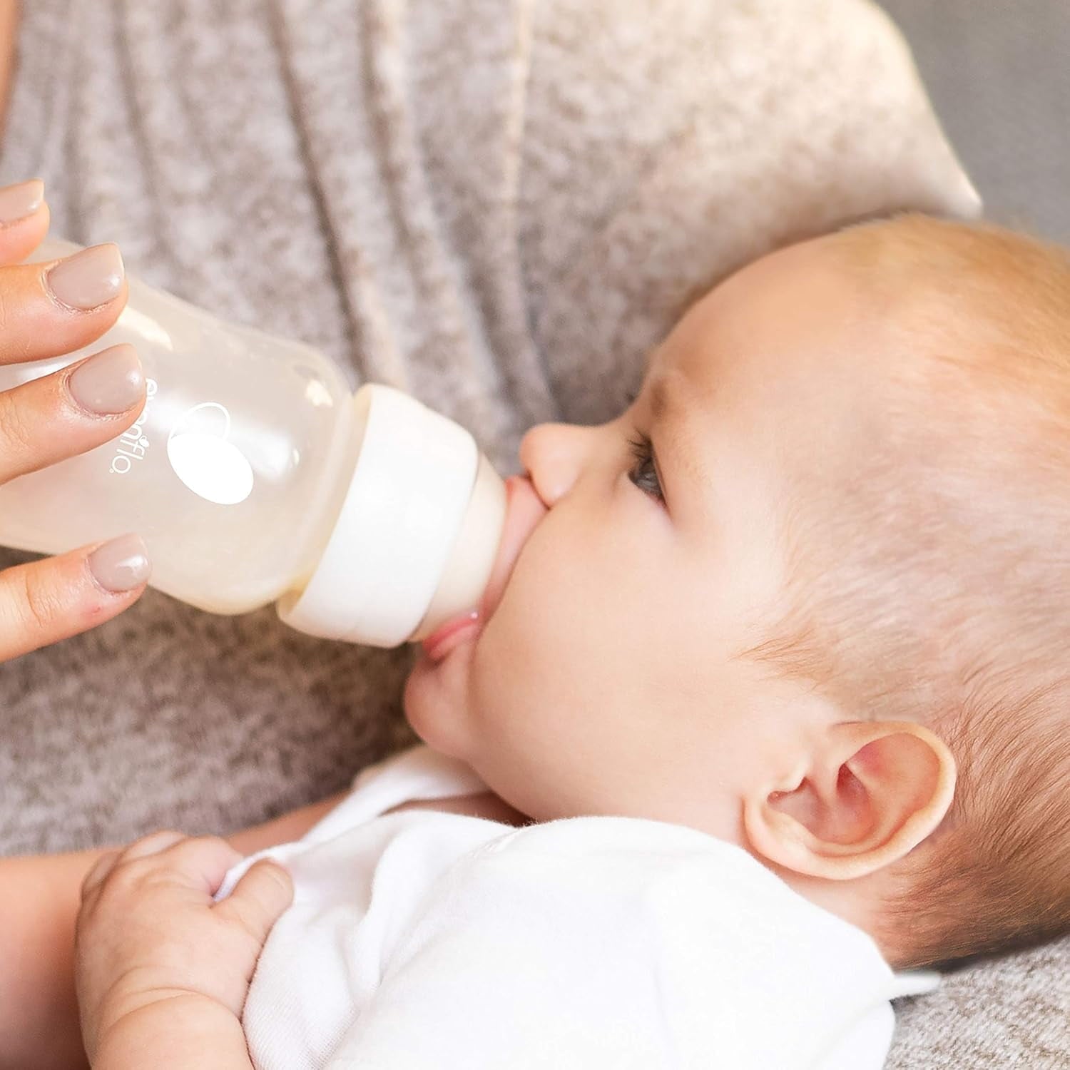 Balance Wide Baby Bottles, Platinum White Color 9oz 2 Count