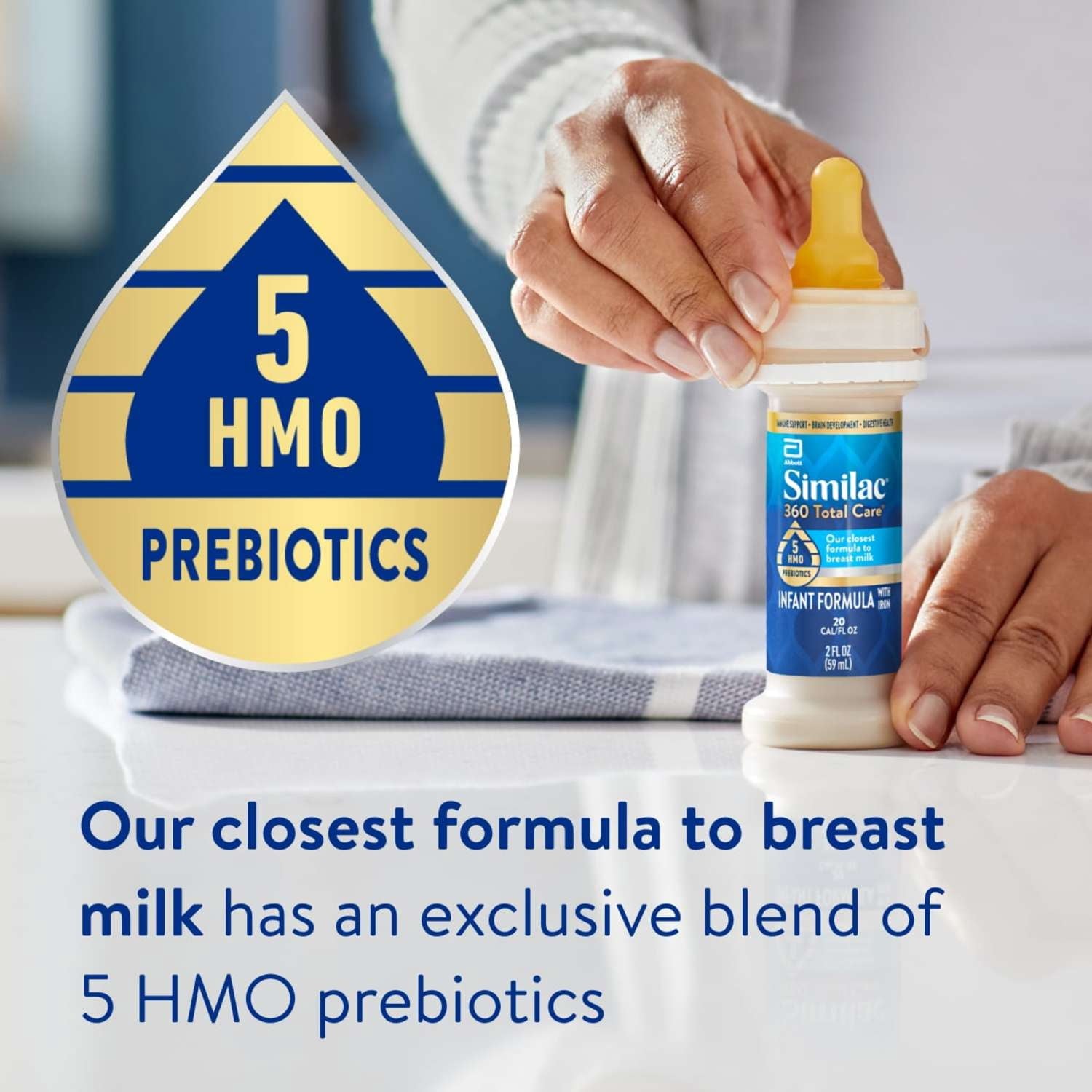 360 Total Care Ready-to-Feed Baby Formula, 2-fl-oz Bottle, Pack of 12