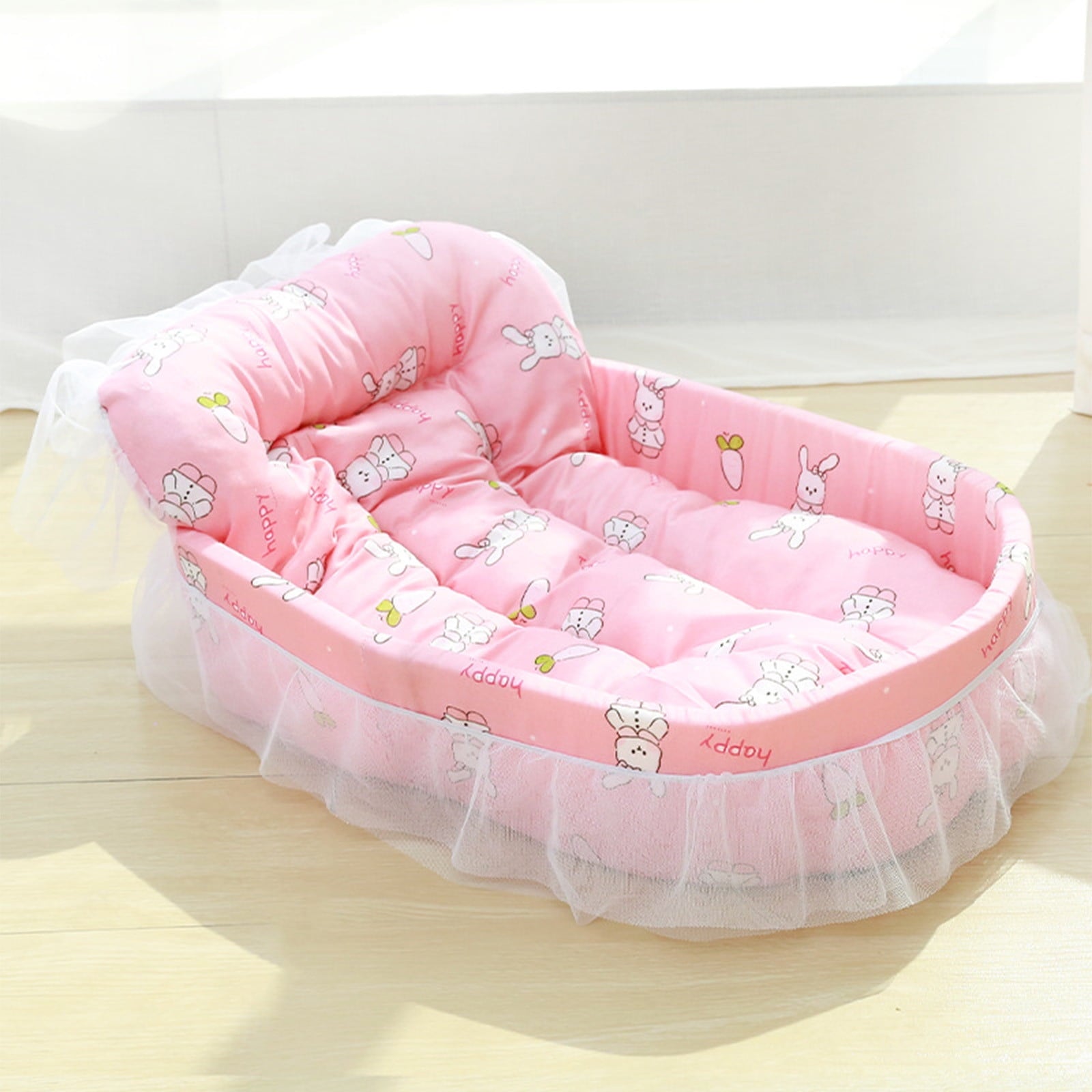 Clearance Dog Bed Medium Size Dogs, Cat Beds for Indoor Cats, Pet Bed for Puppy and Kitty, Washable, Extra , Anti-Slip Bottom