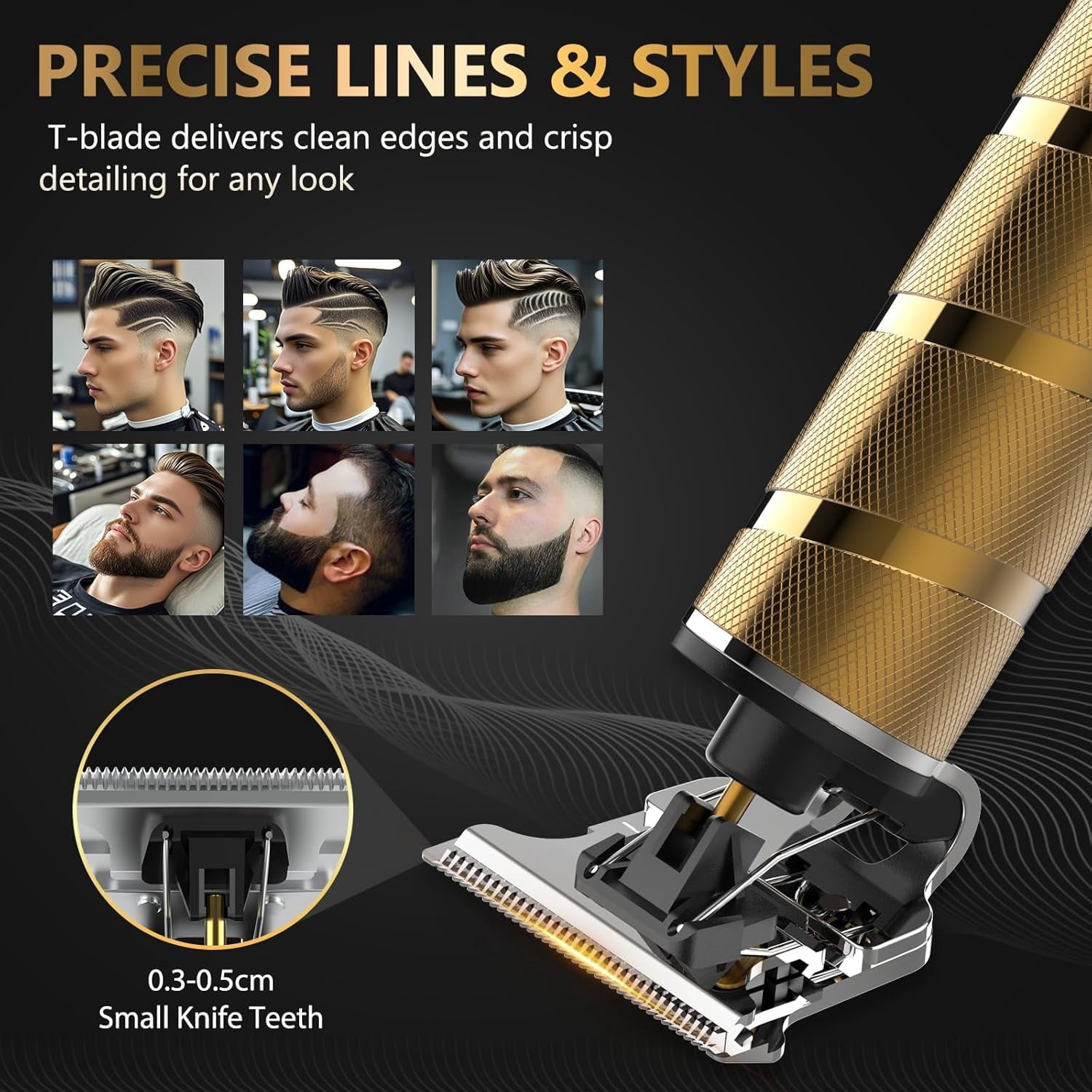 Hair Clippers for Men, Cordless Barber Clippers with LCD Display , Electric Men’s Hair Grooming kit for Barbers Haircut Kit Fade