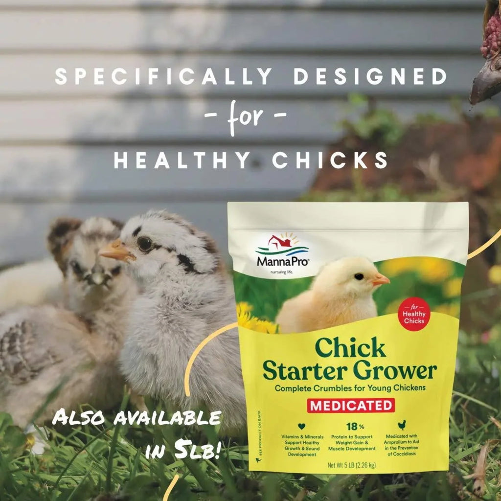 Chick Starter Grower Medicated Crumbles 5 lbs.