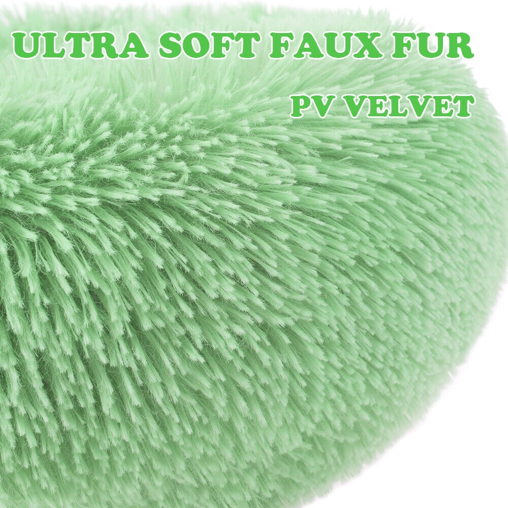 Round Plush Pet Bed for Dogs &amp; Cats, Dog Bed Sleeping Kennel Nest