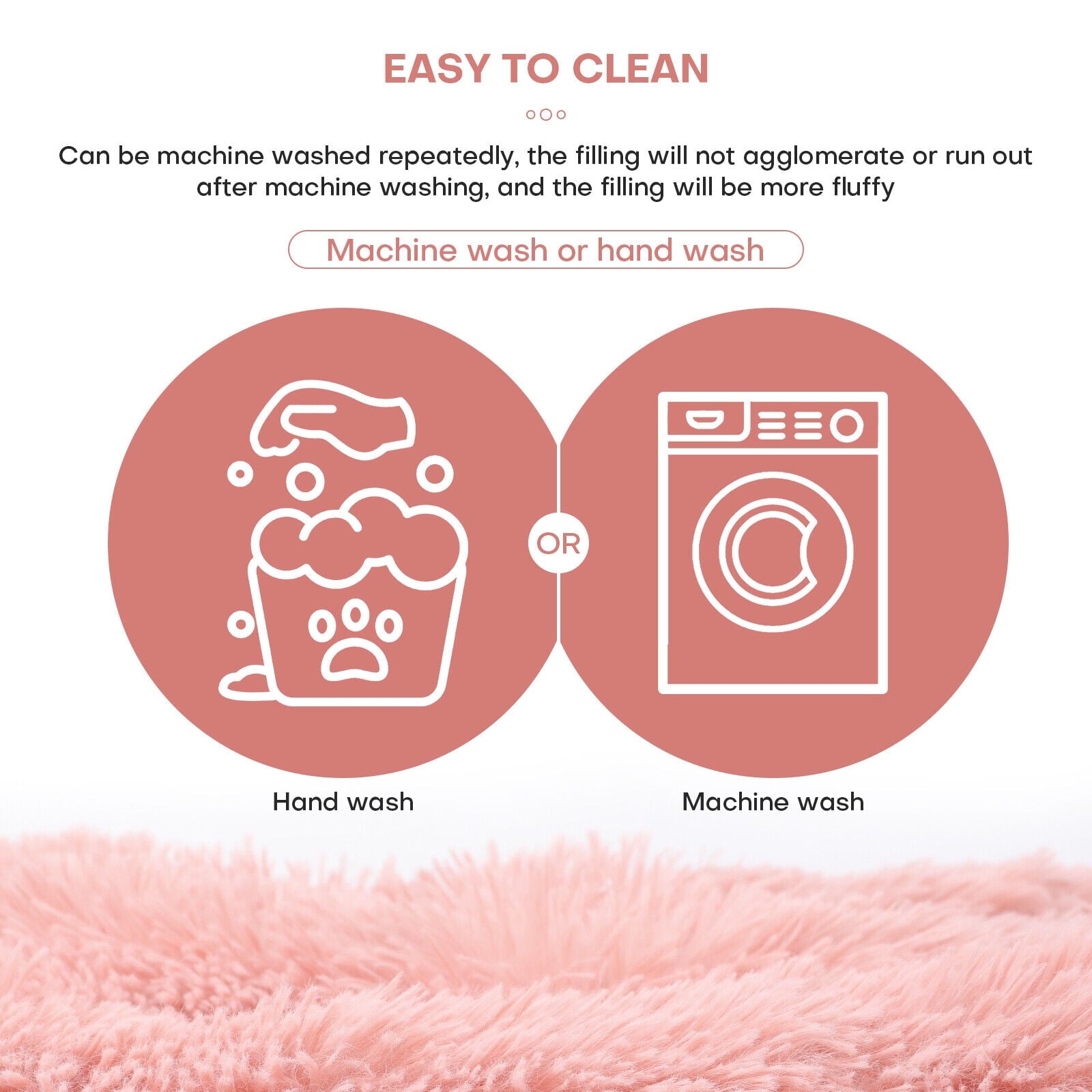 Plush Pet Bed for Dogs &amp; Cats Dog Crate Mat Mattress Pillow Bolster