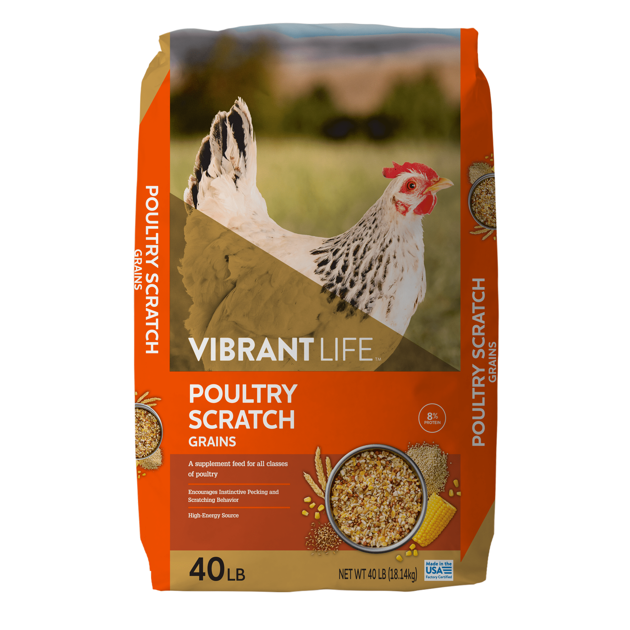 Poultry Scratch Grains, 40 lb Bag