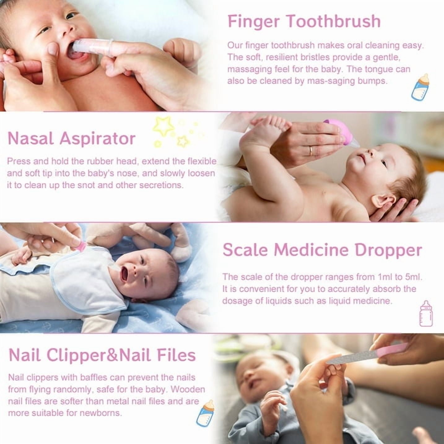 20 in 1 Baby Grooming Kit, Electric Nail File Trimmer Baby Essentials, Newborn Essentials Must Haves Kits with Hair Brush Comb for Newborn Infant Toddlers Baby Boys Girls Kids,Baby Shower Gifts