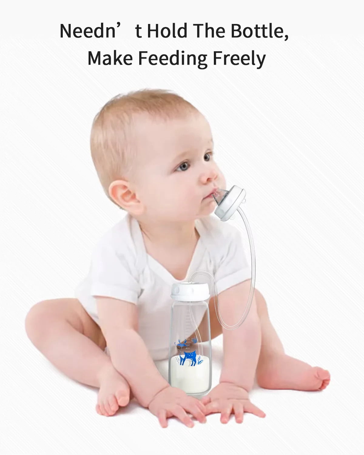 300ml Baby Bottle with Free Speech Function, Talking Baby Bottle with Voice Recording Playback, Feeding Gift for Newborns Infants Toddlers