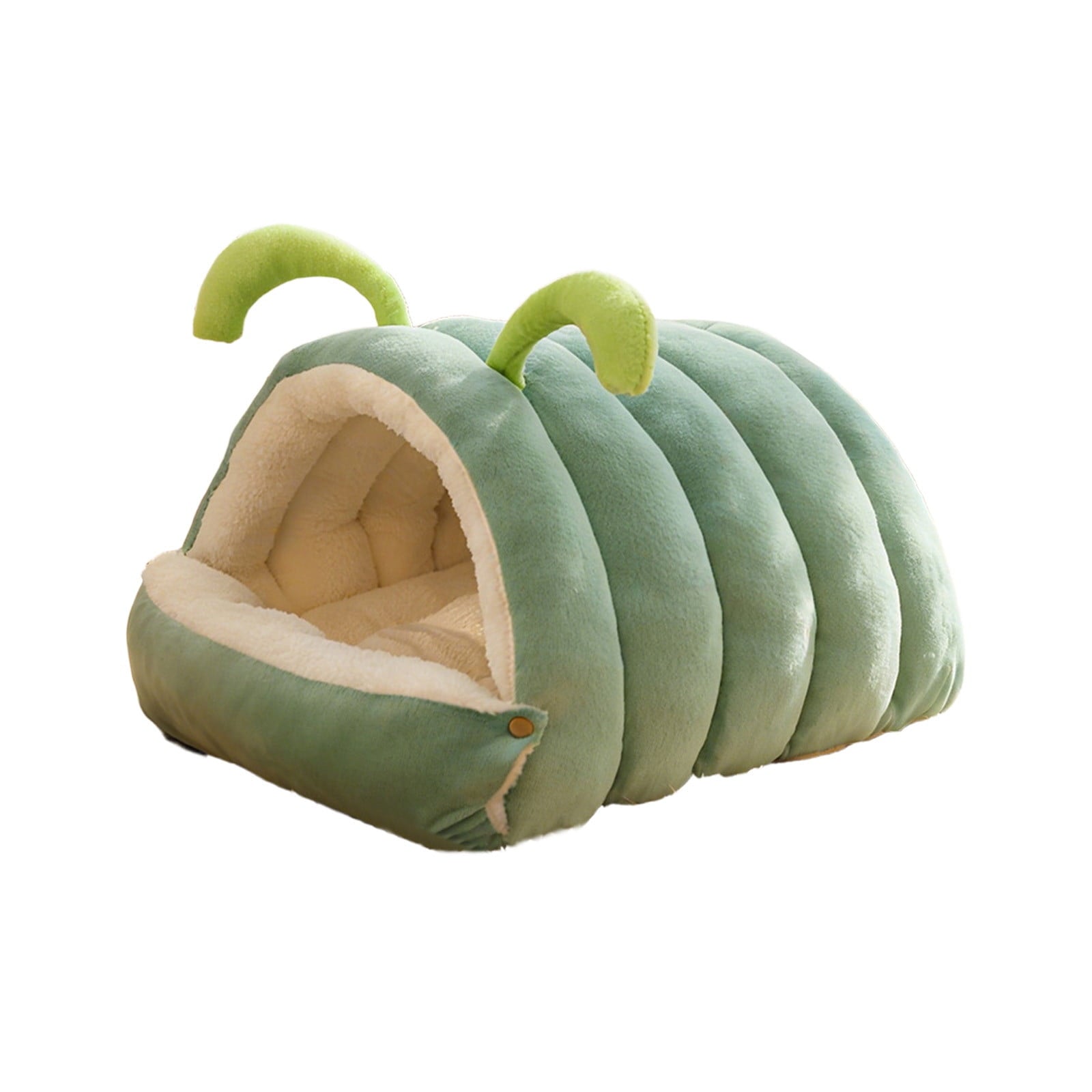 Winter Cat and Dog Bed, Pet Cushion, Removable Semi-Enclosed Pet Cave, Indoor Pet Bedding for Small Animals, Washable Pet Nest