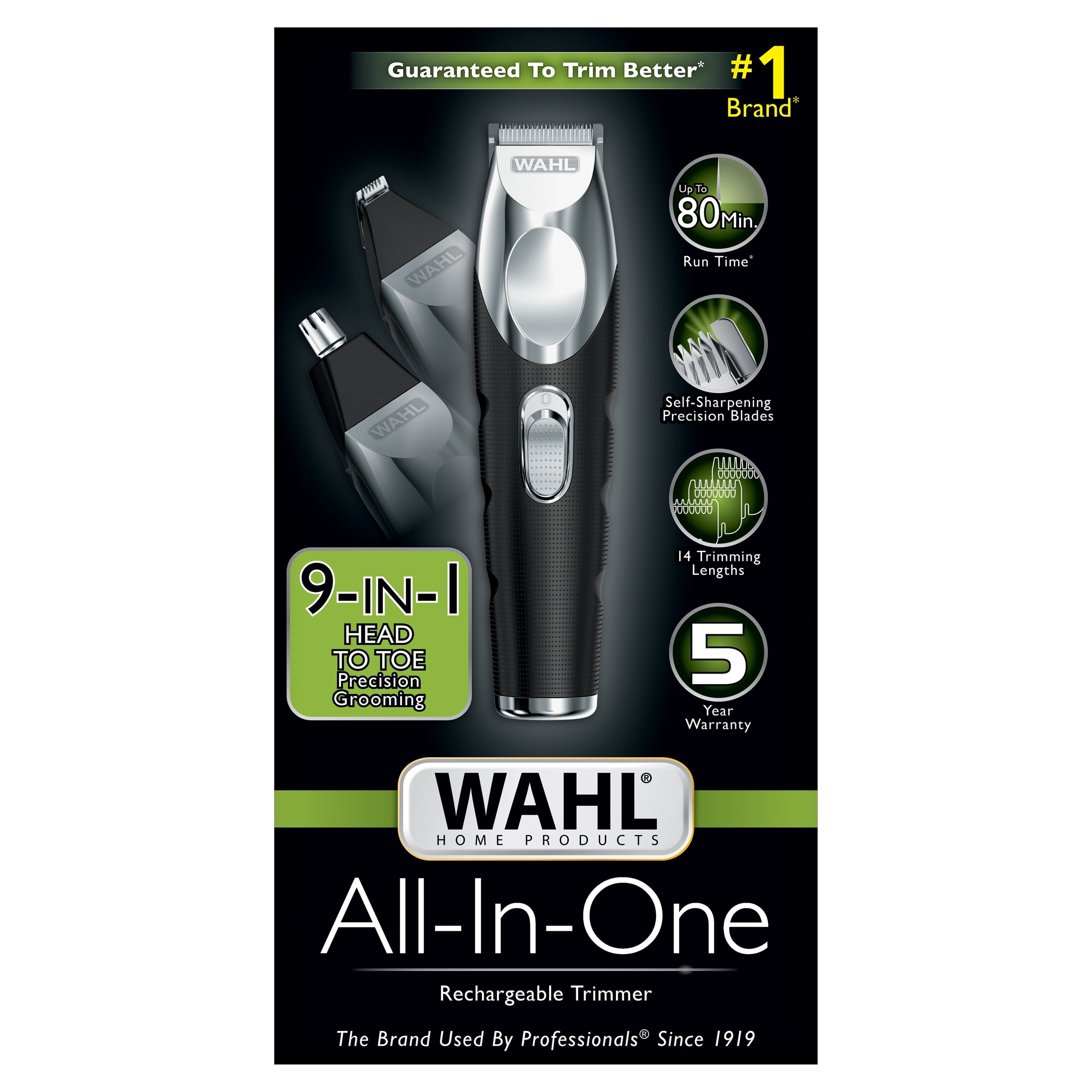 All-in-One Head-to-Toe Beard and Body Grooming Kit for Men, Lithium Trimmer, 3025773