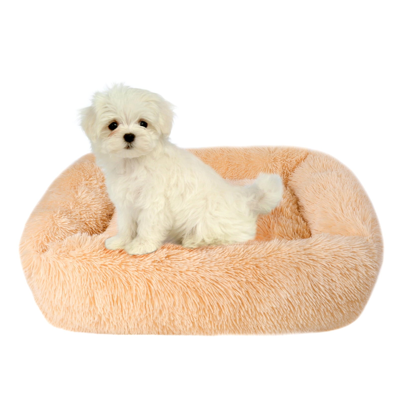 Rectangle Plush Pet Bed Bed for Dogs Cats Kennel Cuddler Crate Cushion Mat Washable