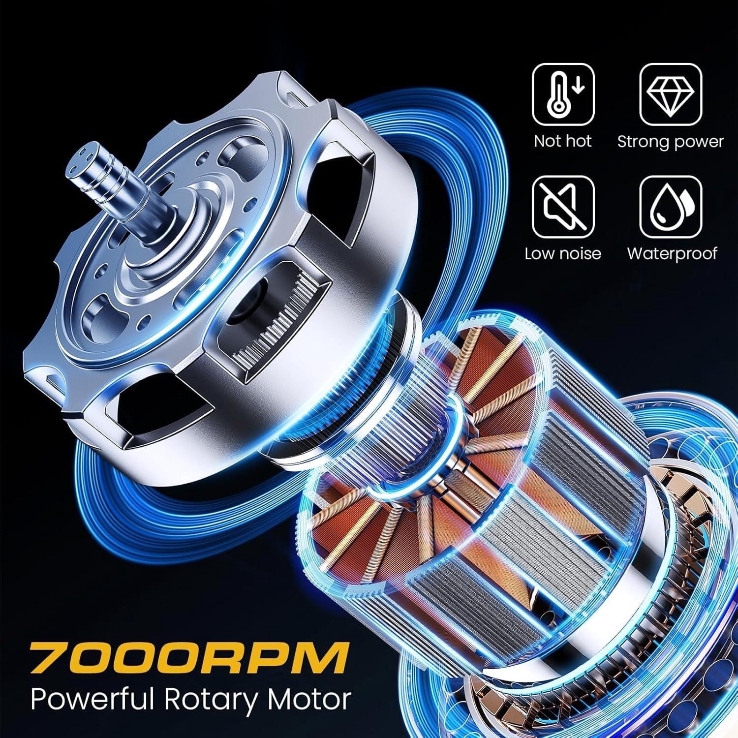 Hair Trimmer for Men, Cordless Rechargeable Beard Trimmer Hair Clippers for Men, Metal Body Cutting Grooming Kit, Beard Shaver Barbershop