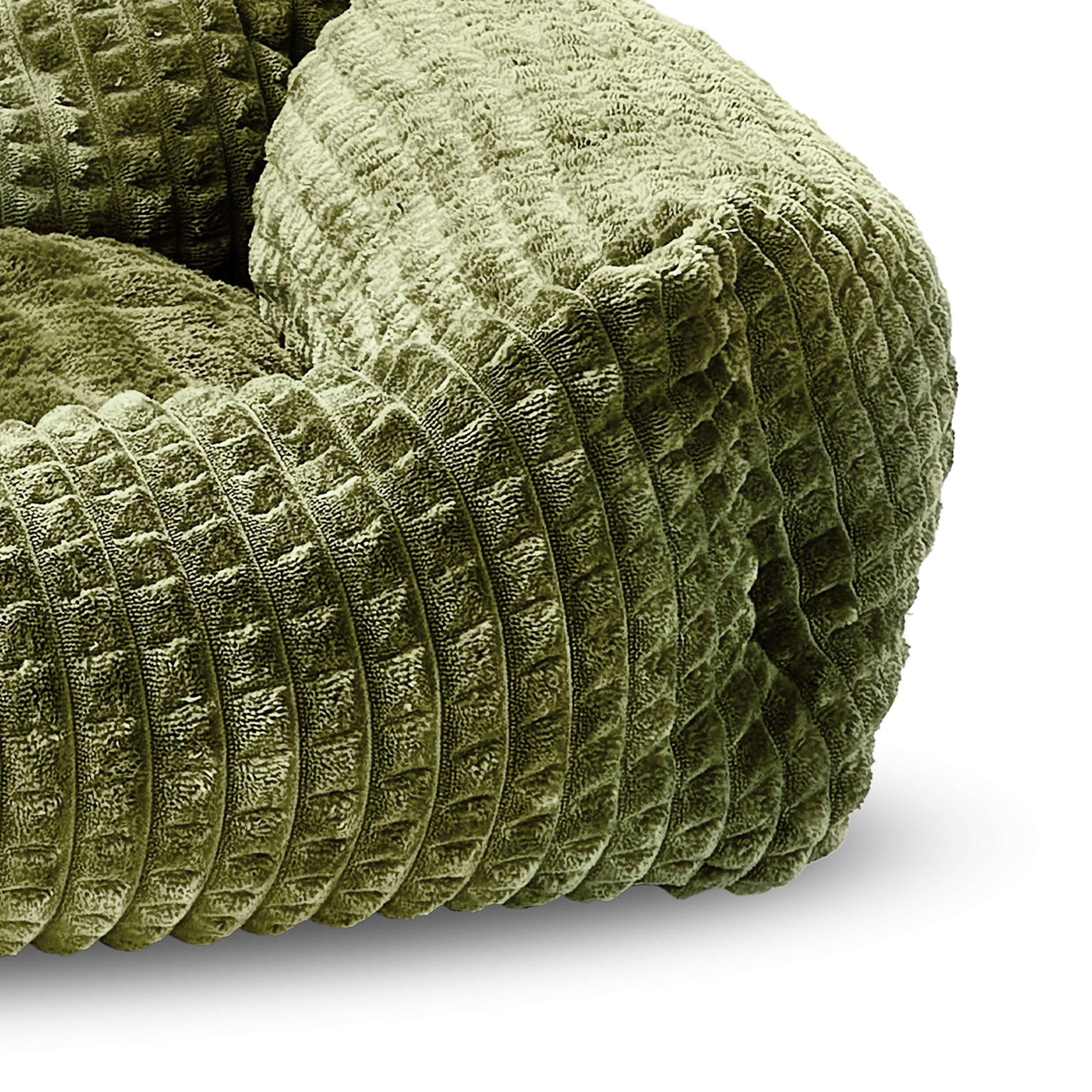 Small Flannel Waffle Texture Bolster Cat or Dog Bed, Blue, 17" x 21"
