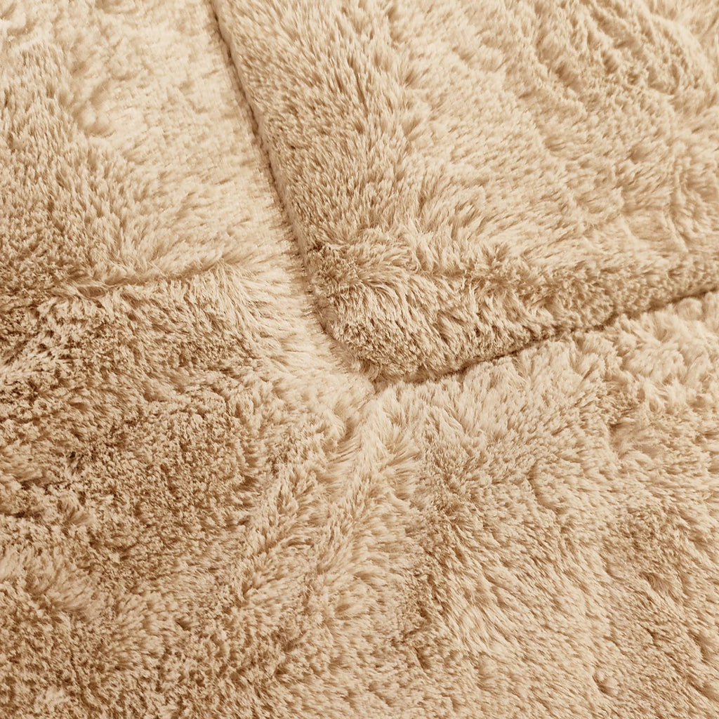 Plush Washable Dog Bed Ultra Dog Crate Mat Kennel Pad Anti-Slip Pet Sleeping Bed for Small Medium Large Dogs,Gray 36" x 23"